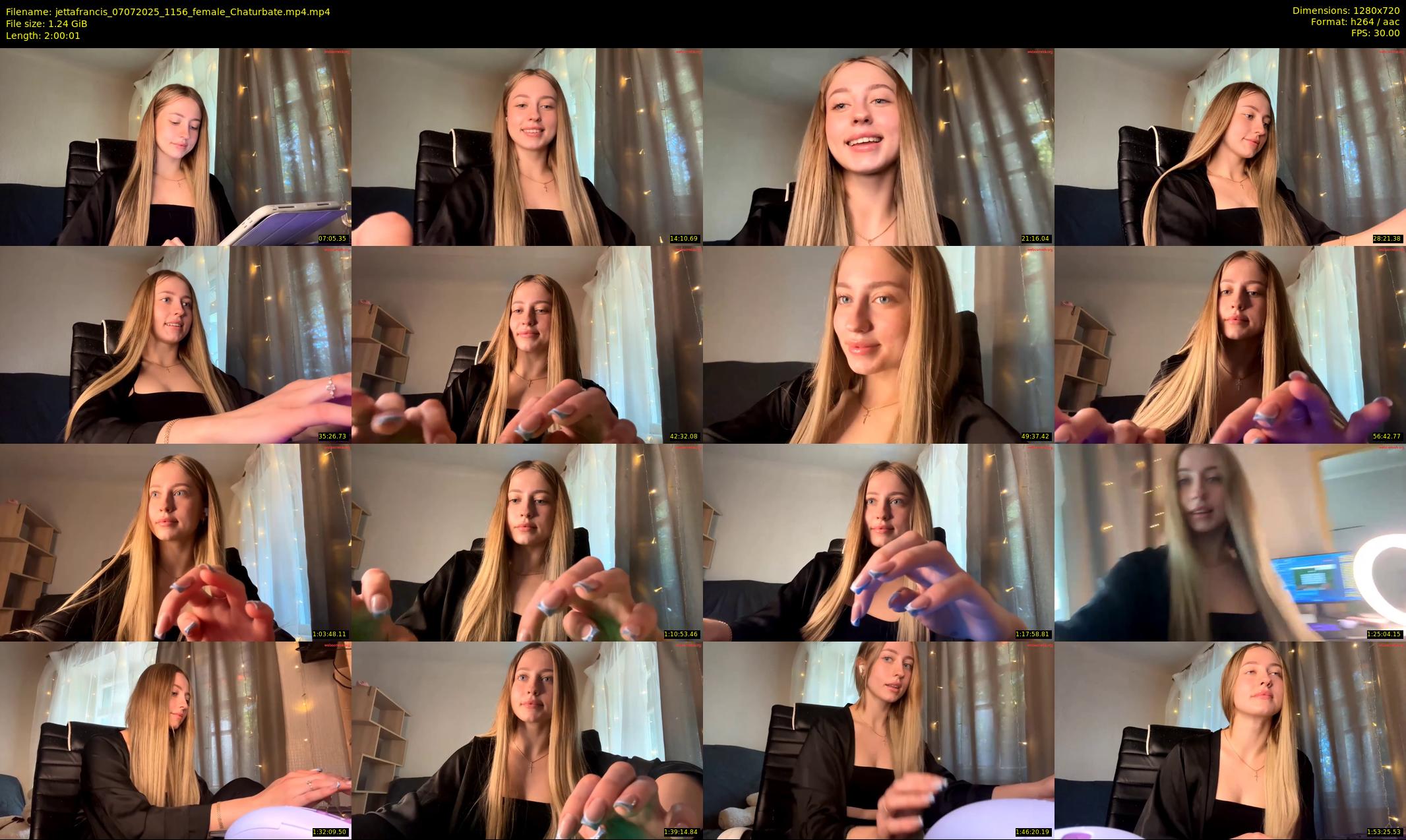 jettafrancis — 121 minute Chaturbate female cam show recording, 720p, Jul 7, 2025