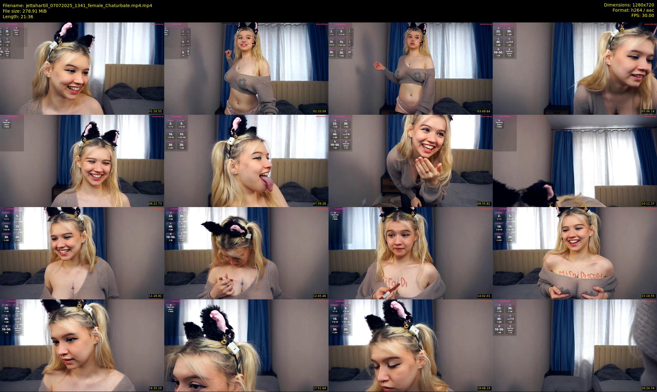 jettahartill — 22 minute Chaturbate female cam show recording, 720p, Jul 7, 2025