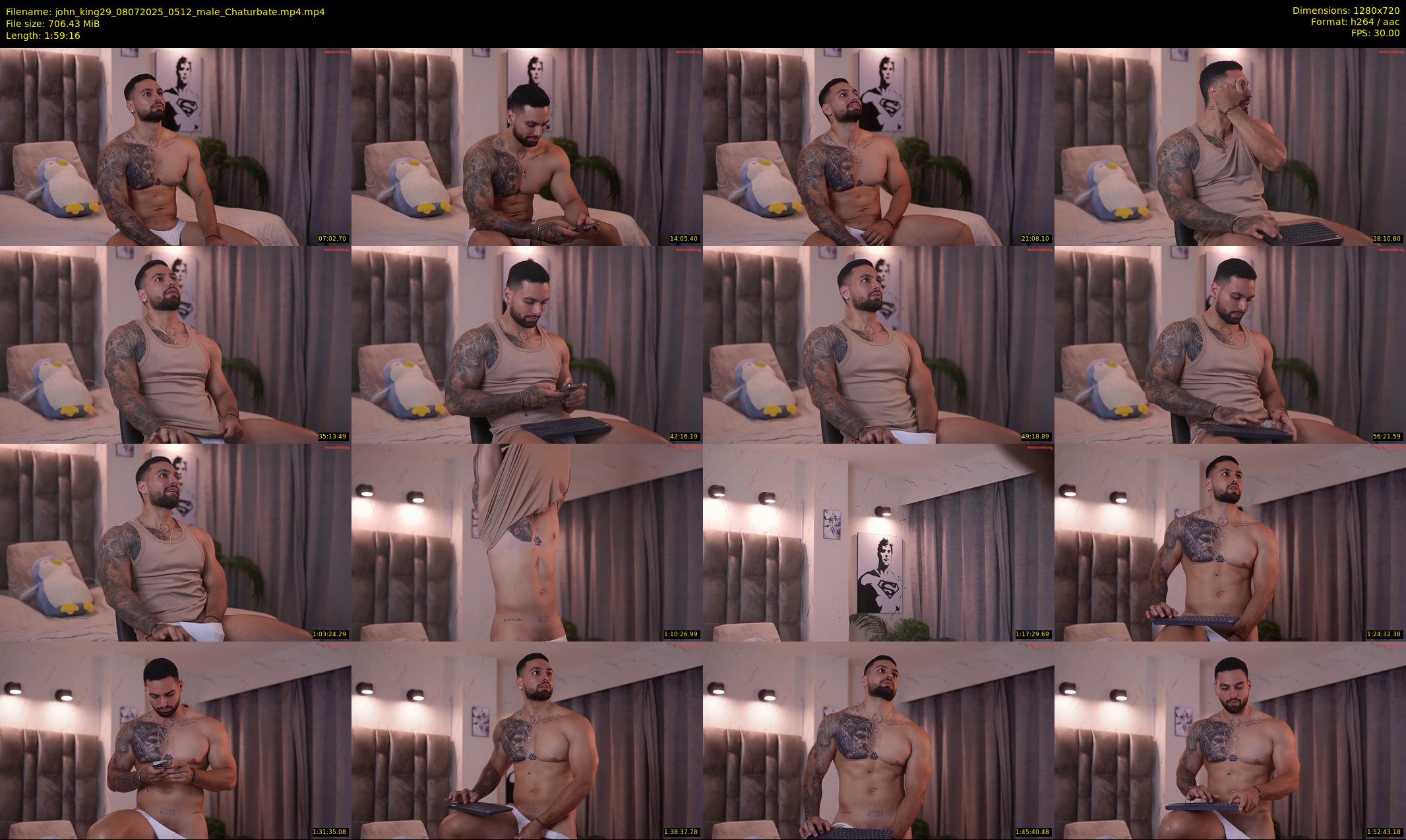 john_king29 — 120 minute Chaturbate male cam show recording, 720p, Jul 8, 2025