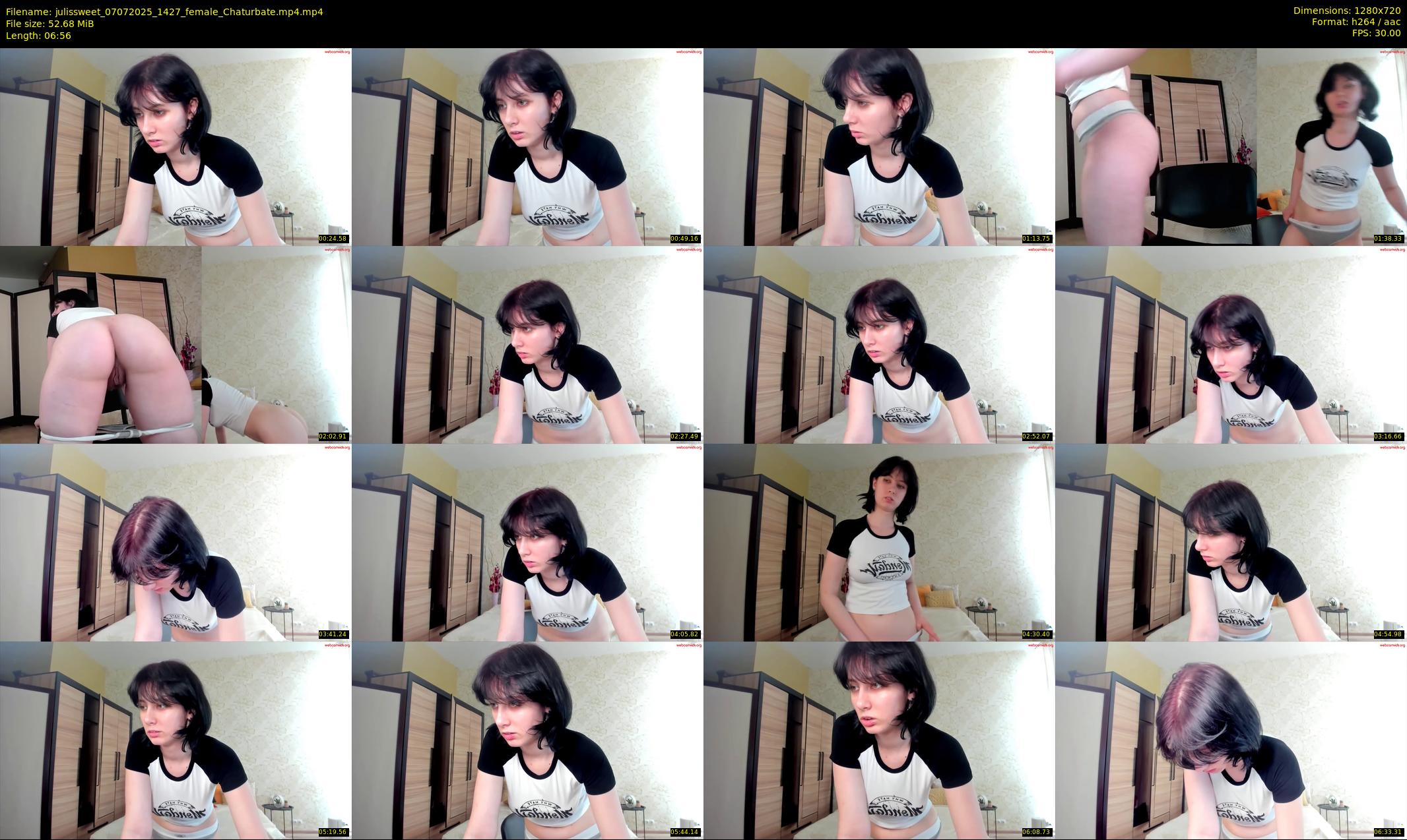 julissweet — 7 minute Chaturbate female cam show recording, 720p, Jul 7, 2025
