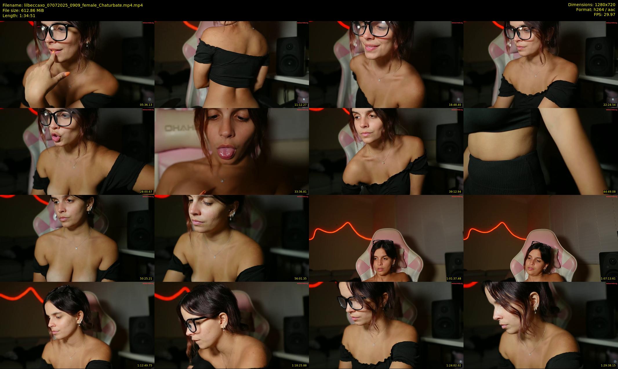 lilbeccaxo — 95 minute Chaturbate female cam show recording, 720p, Jul 7, 2025