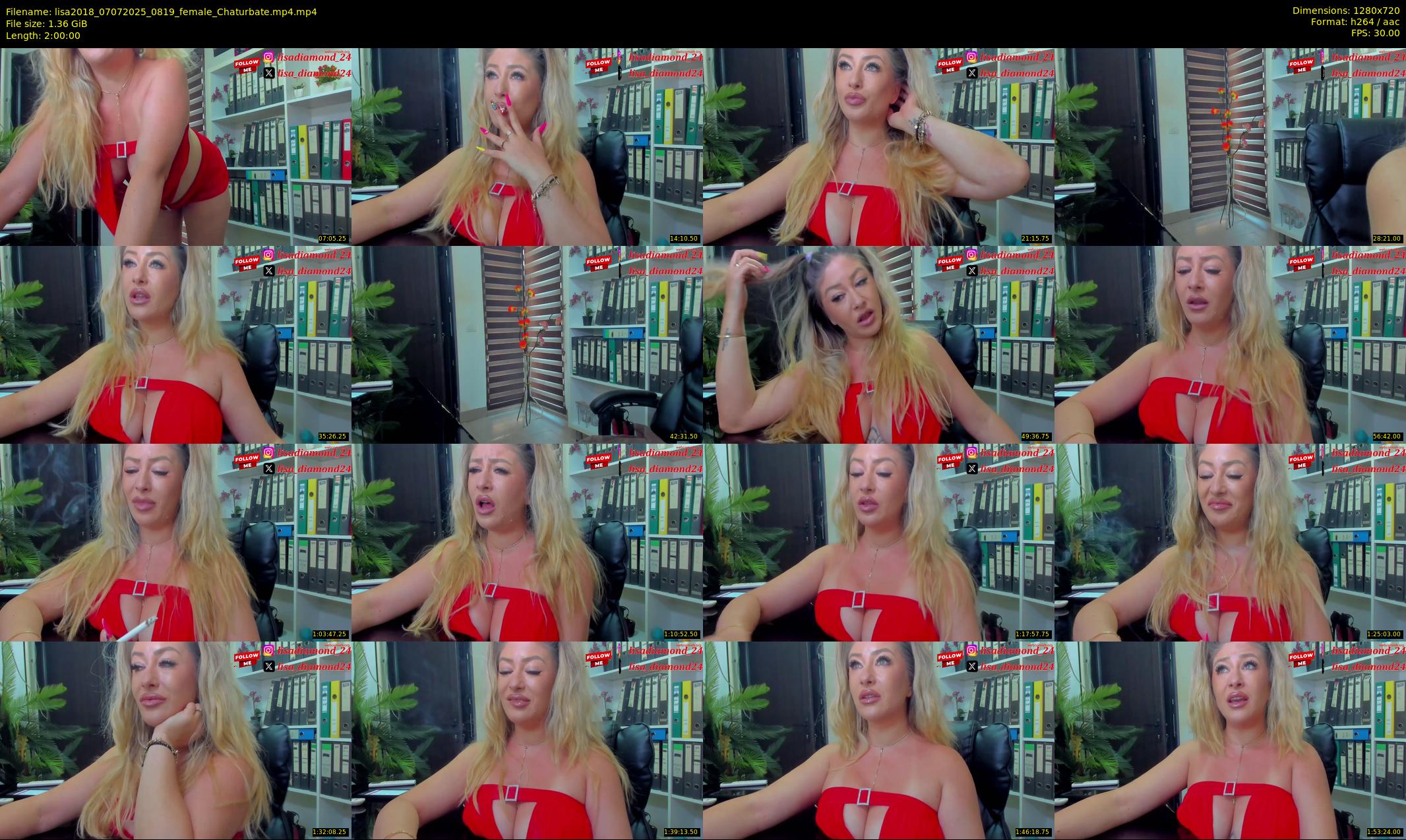 lisa2018 — 120 minute Chaturbate female cam show recording, 720p, Jul 7, 2025