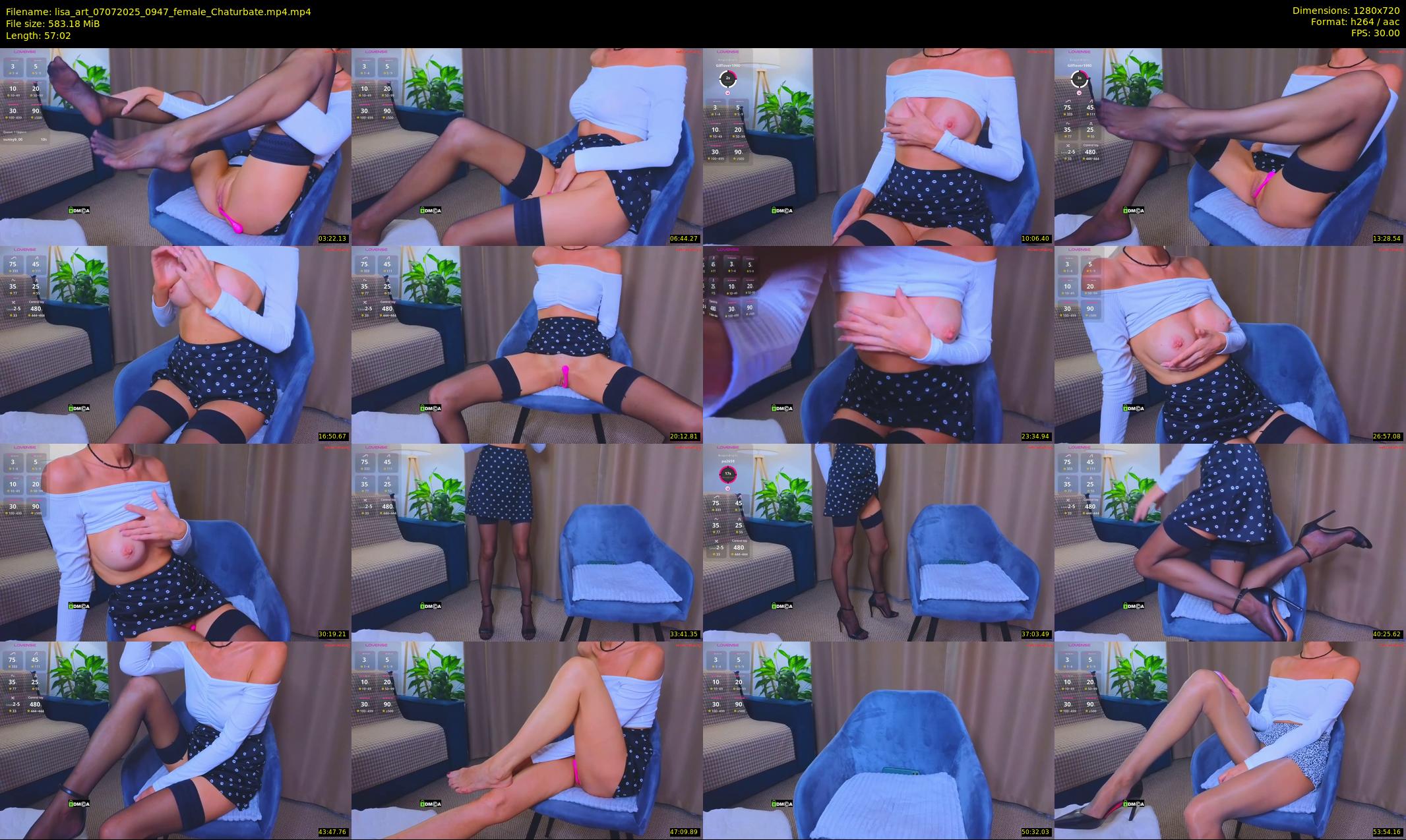 lisa_art — 58 minute Chaturbate female cam show recording, 720p, Jul 7, 2025