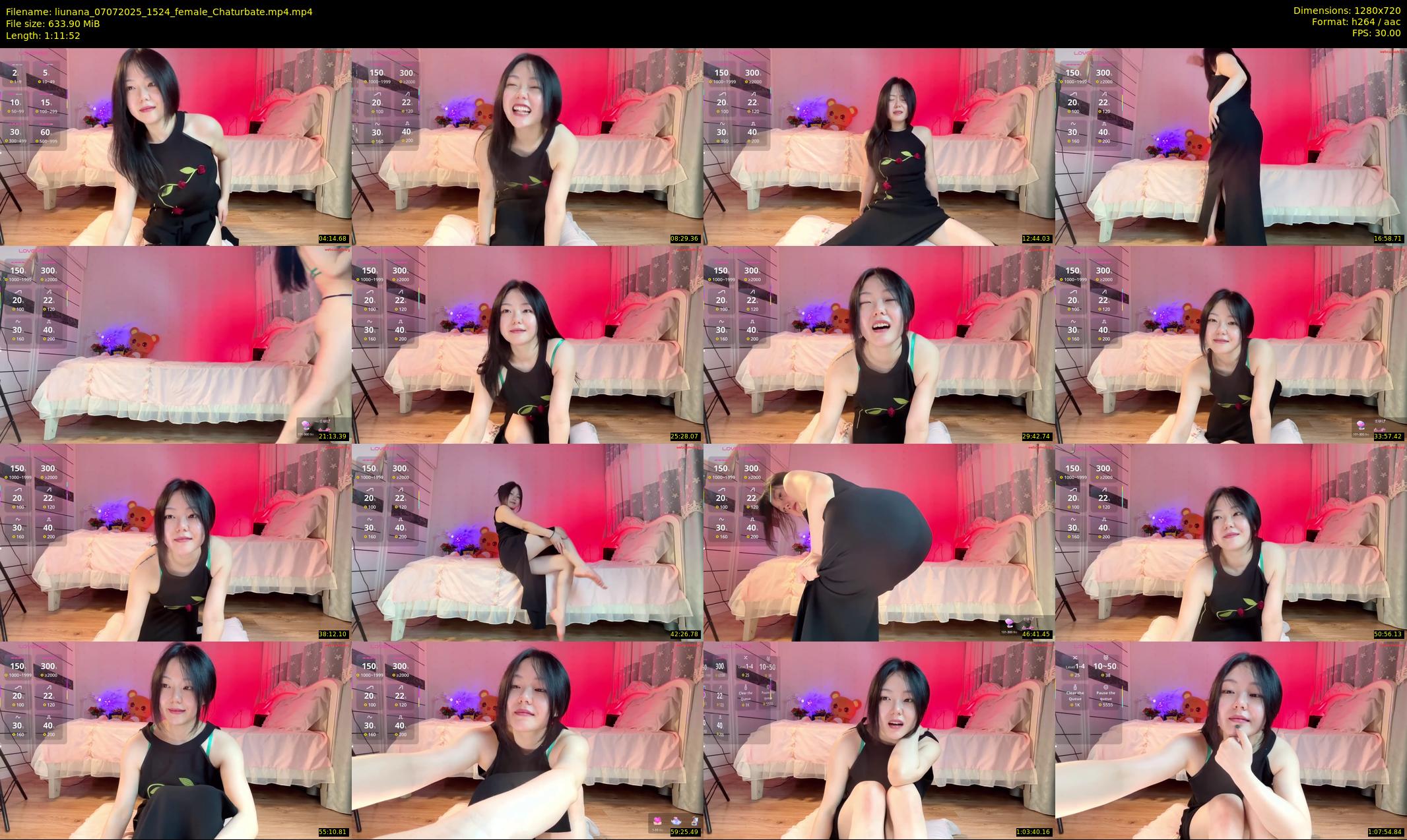 liunana — 72 minute Chaturbate female cam show recording, 720p, Jul 7, 2025
