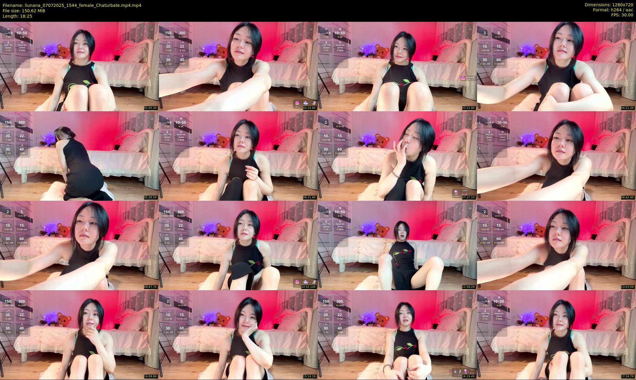 liunana — 19 minute Chaturbate female cam show recording, 720p, Jul 7, 2025