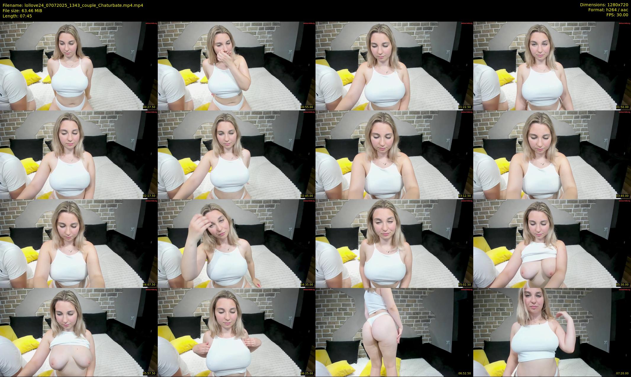 lollove24 — 8 minute Chaturbate couple cam show recording, 720p, Jul 7, 2025