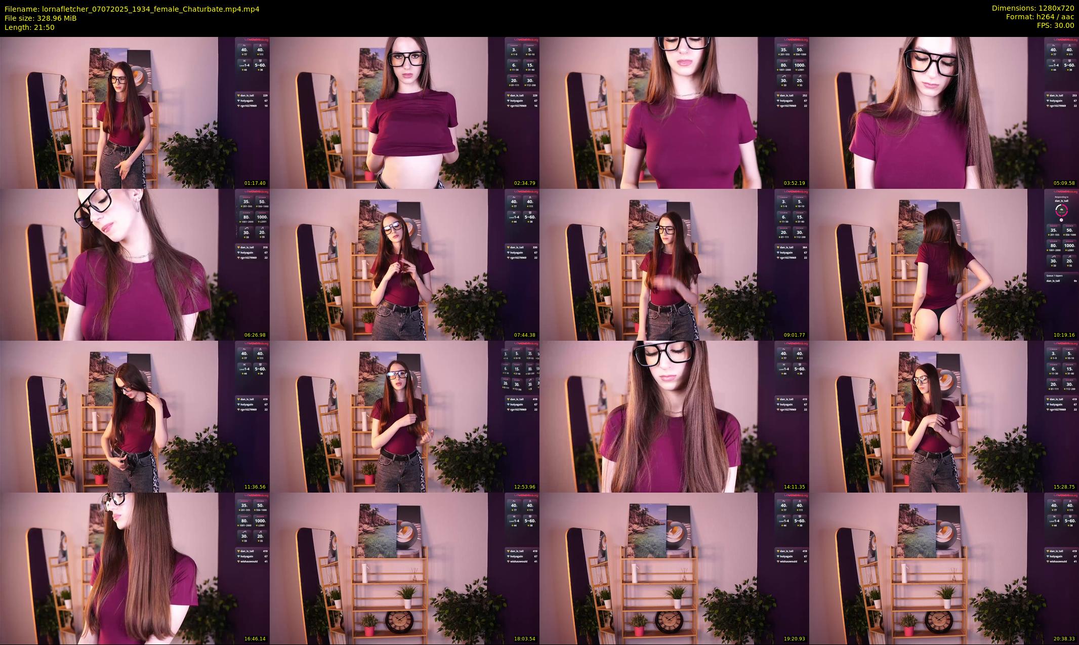 lornafletcher — 22 minute Chaturbate female cam show recording, 720p, Jul 7, 2025