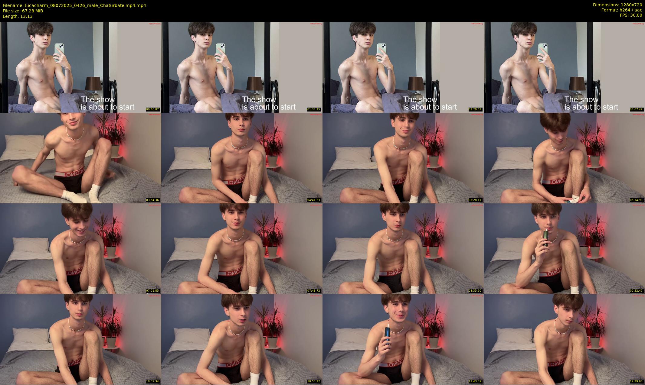 lucacharm — 14 minute Chaturbate male cam show recording, 720p, Jul 8, 2025