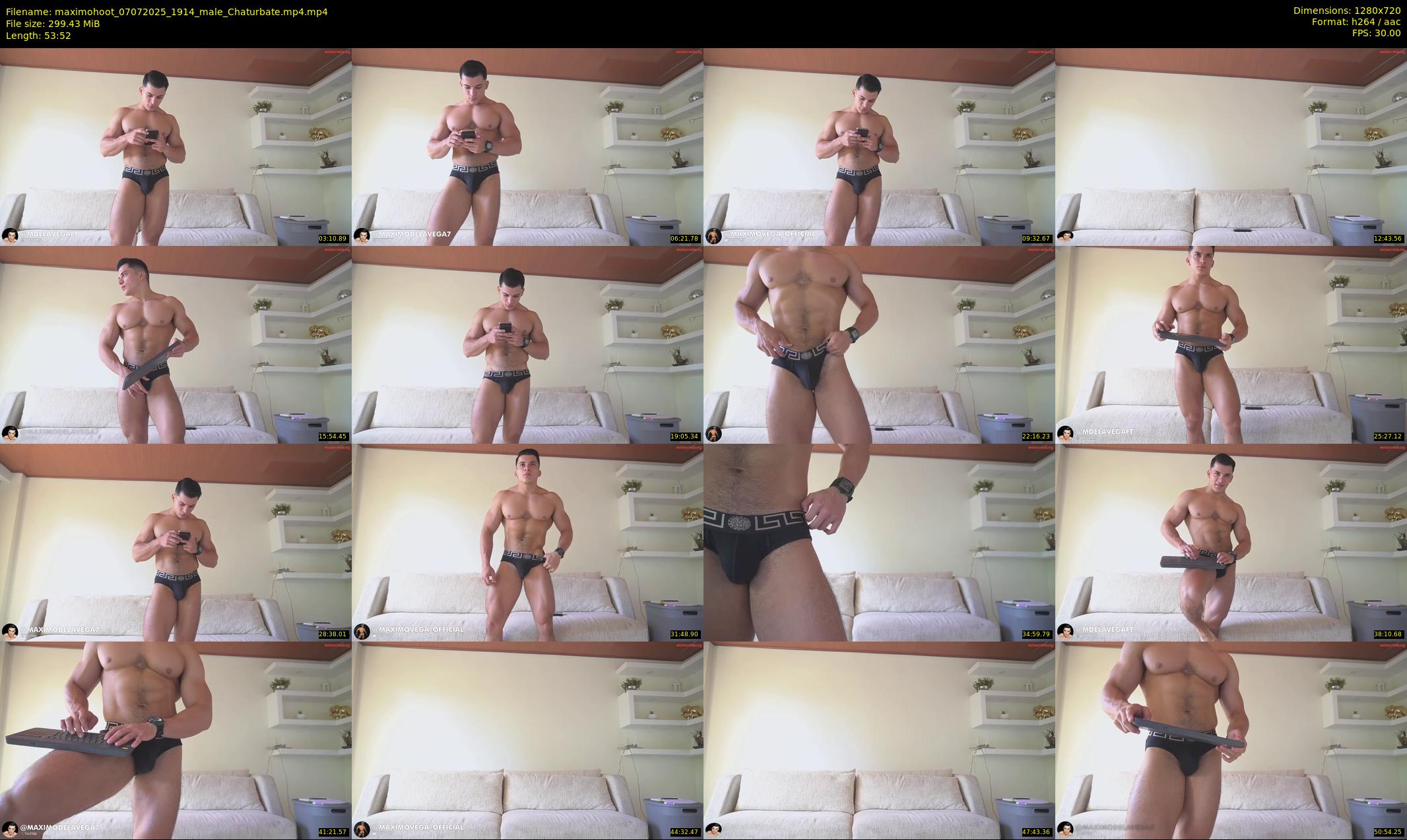 maximohoot — 54 minute Chaturbate male cam show recording, 720p, Jul 7, 2025