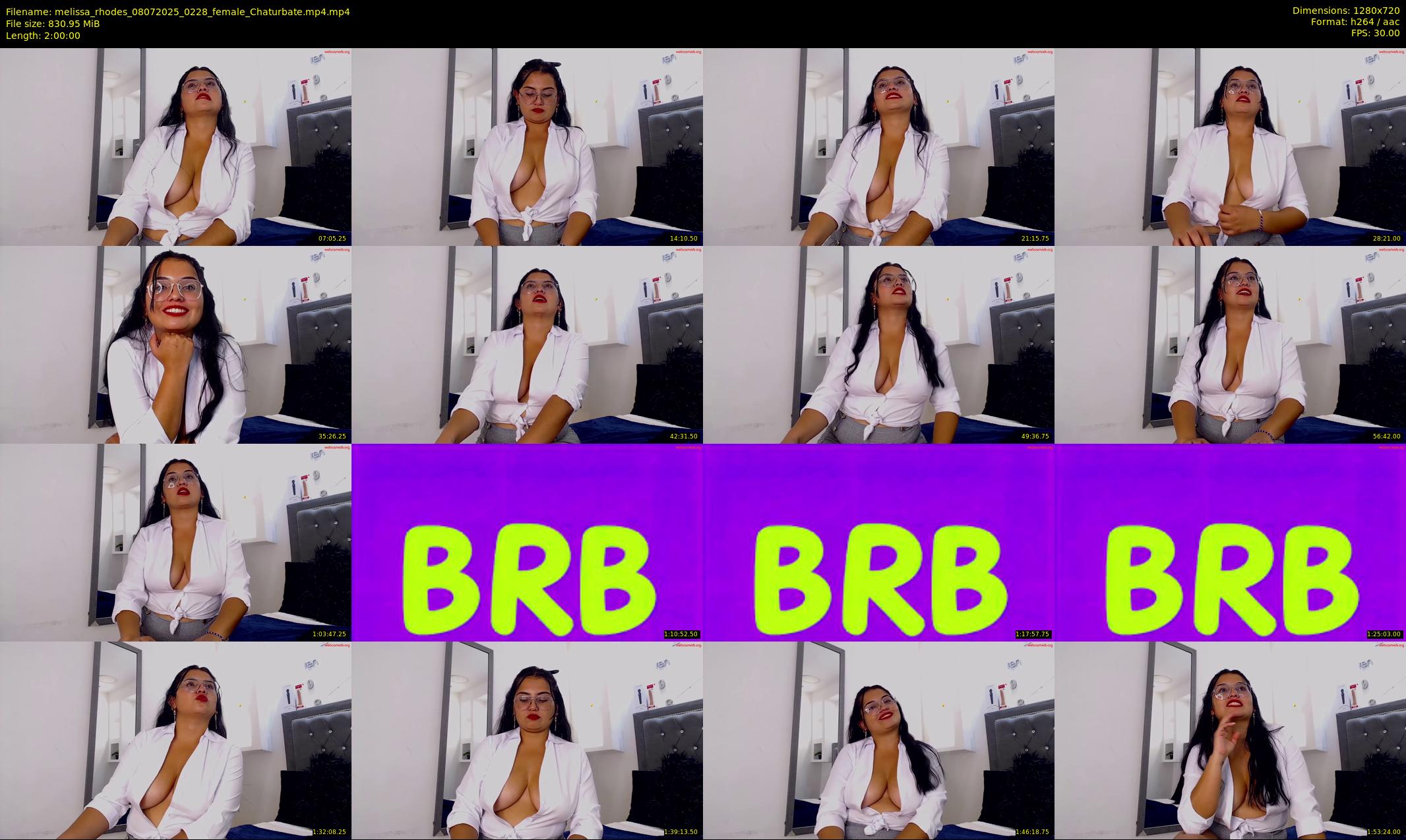 melissa_rhodes — 120 minute Chaturbate female cam show recording, 720p, Jul 8, 2025