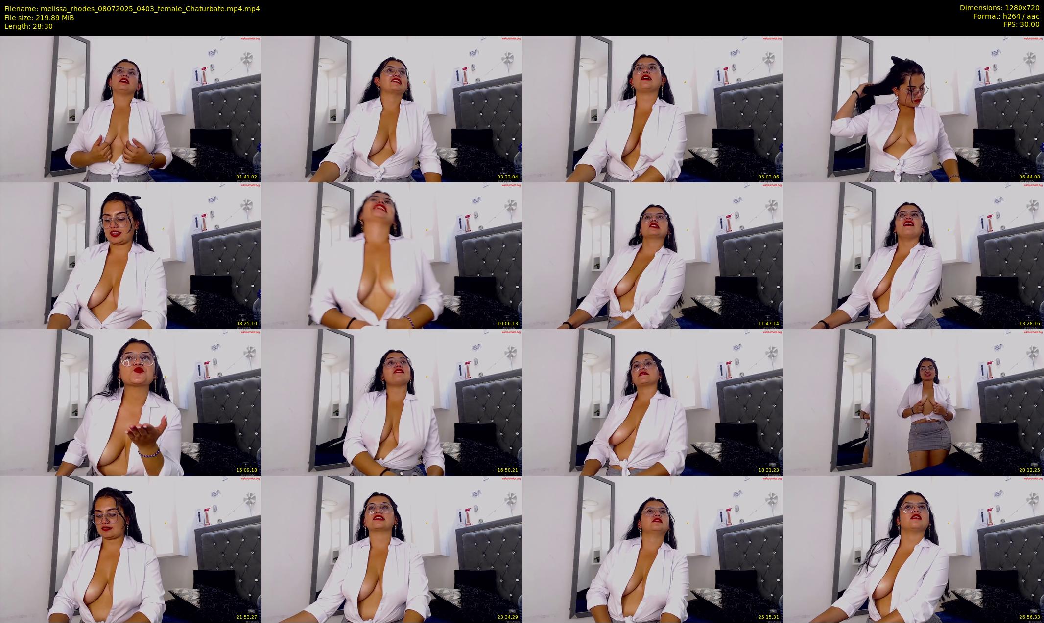 melissa_rhodes — 29 minute Chaturbate female cam show recording, 720p, Jul 8, 2025