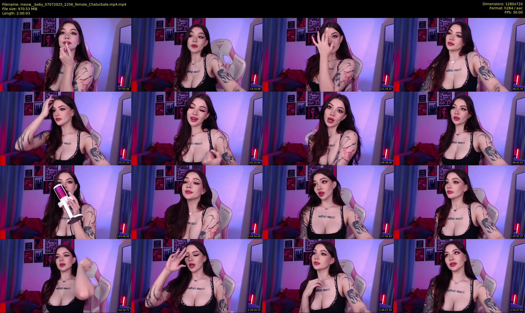 meow__baby — 121 minute Chaturbate female cam show recording, 720p, Jul 7, 2025