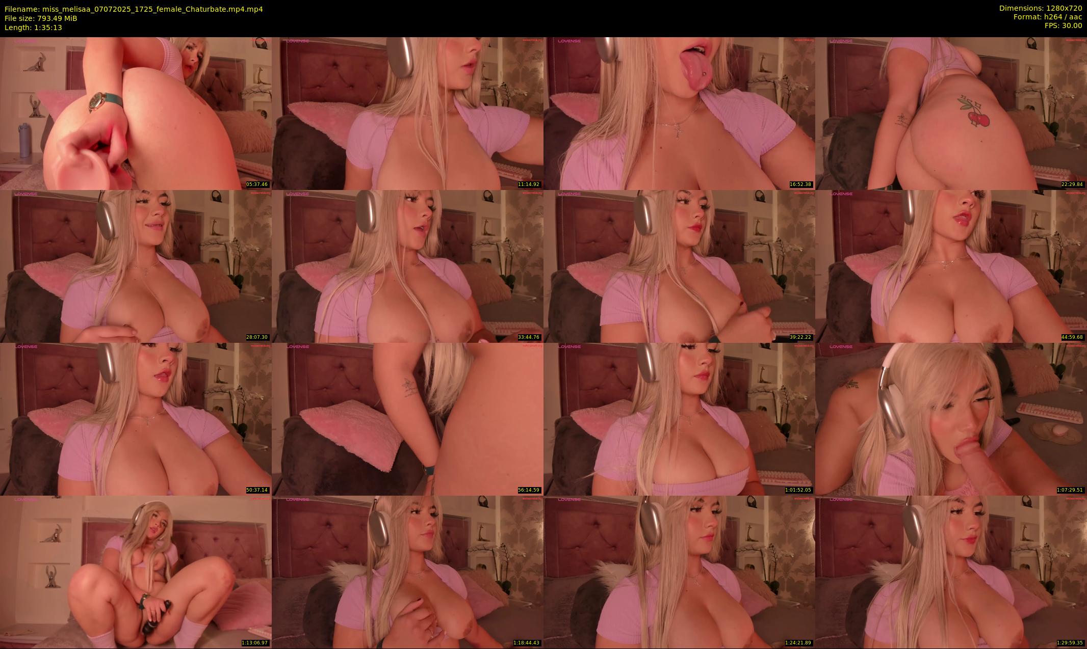miss_melisaa — 96 minute Chaturbate female cam show recording, 720p, Jul 7, 2025