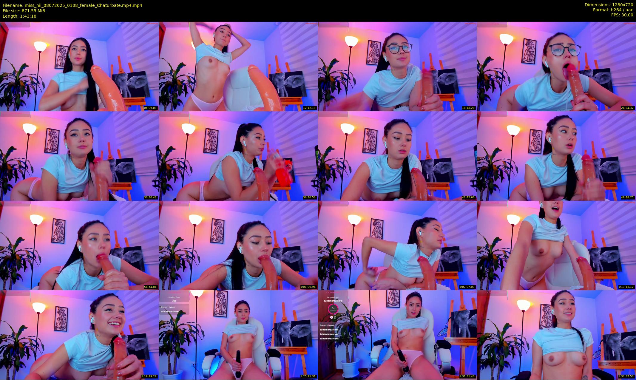 miss_nii — 104 minute Chaturbate female cam show recording, 720p, Jul 8, 2025