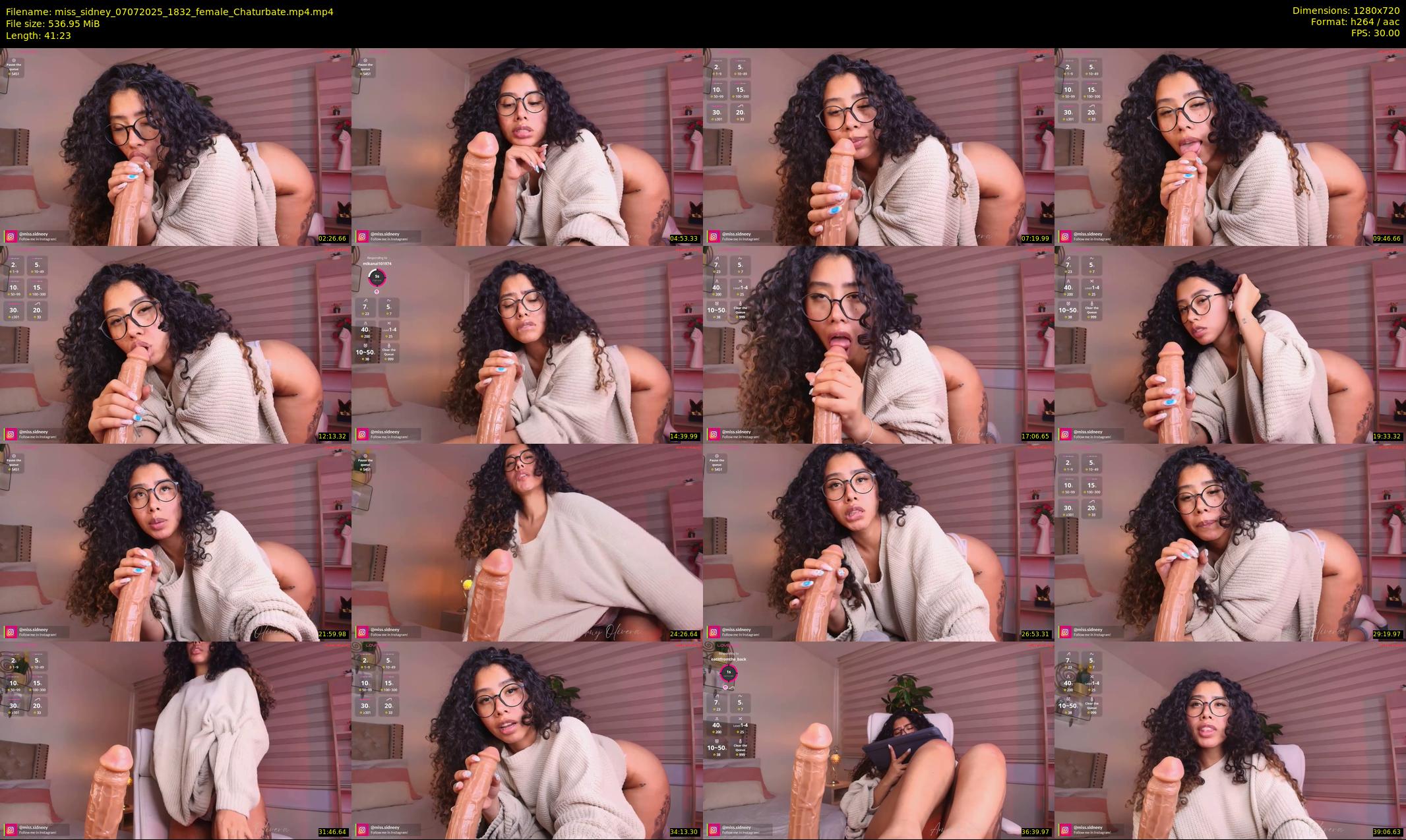 miss_sidney — 42 minute Chaturbate female cam show recording, 720p, Jul 7, 2025