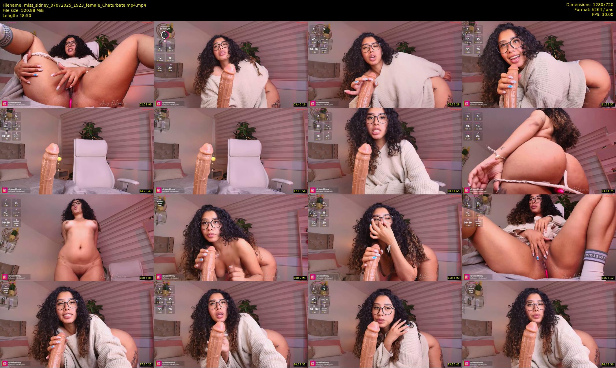 miss_sidney — 49 minute Chaturbate female cam show recording, 720p, Jul 7, 2025