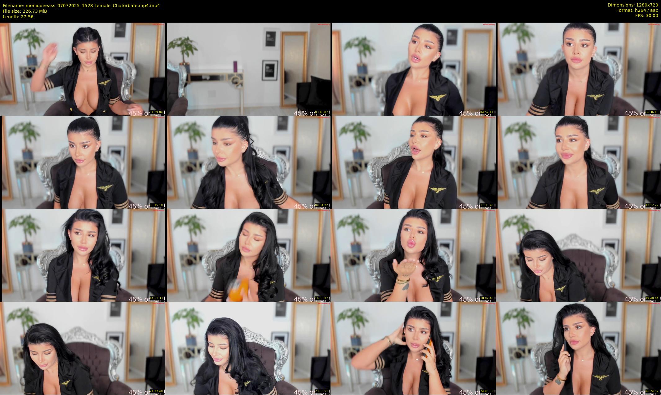 moniqueeass — 28 minute Chaturbate female cam show recording, 720p, Jul 7, 2025