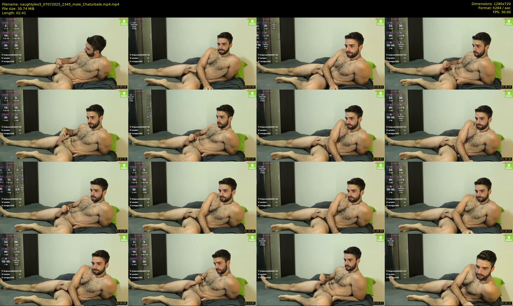 naughtyleo5 — 3 minute Chaturbate male cam show recording, 720p, Jul 7, 2025