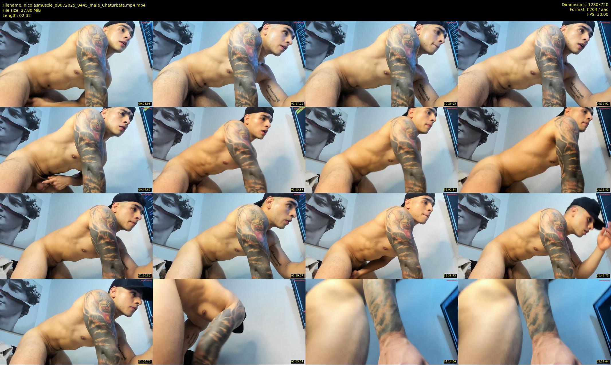 nicolasmuscle — 3 minute Chaturbate male cam show recording, 720p, Jul 8, 2025