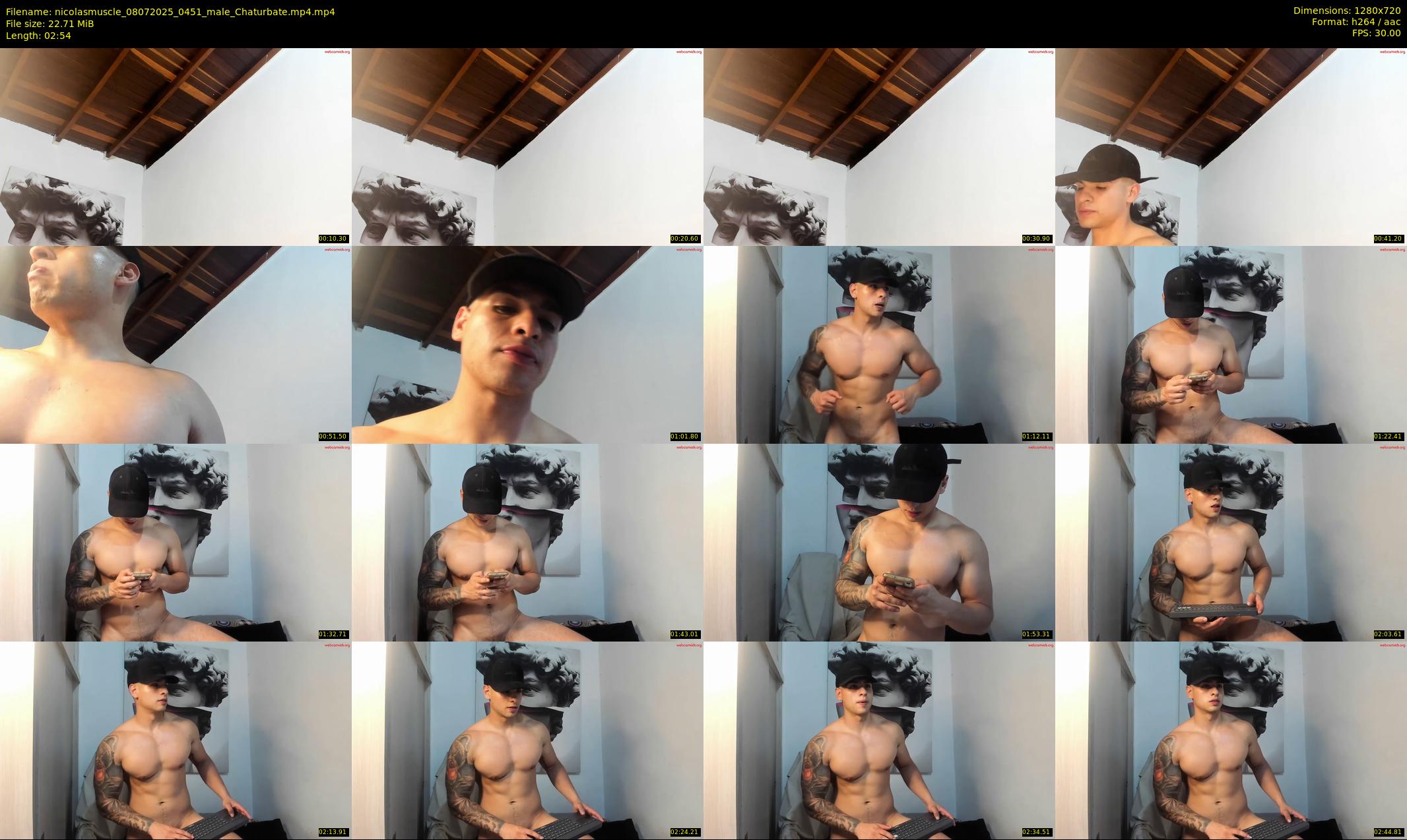 nicolasmuscle — 3 minute Chaturbate male cam show recording, 720p, Jul 8, 2025