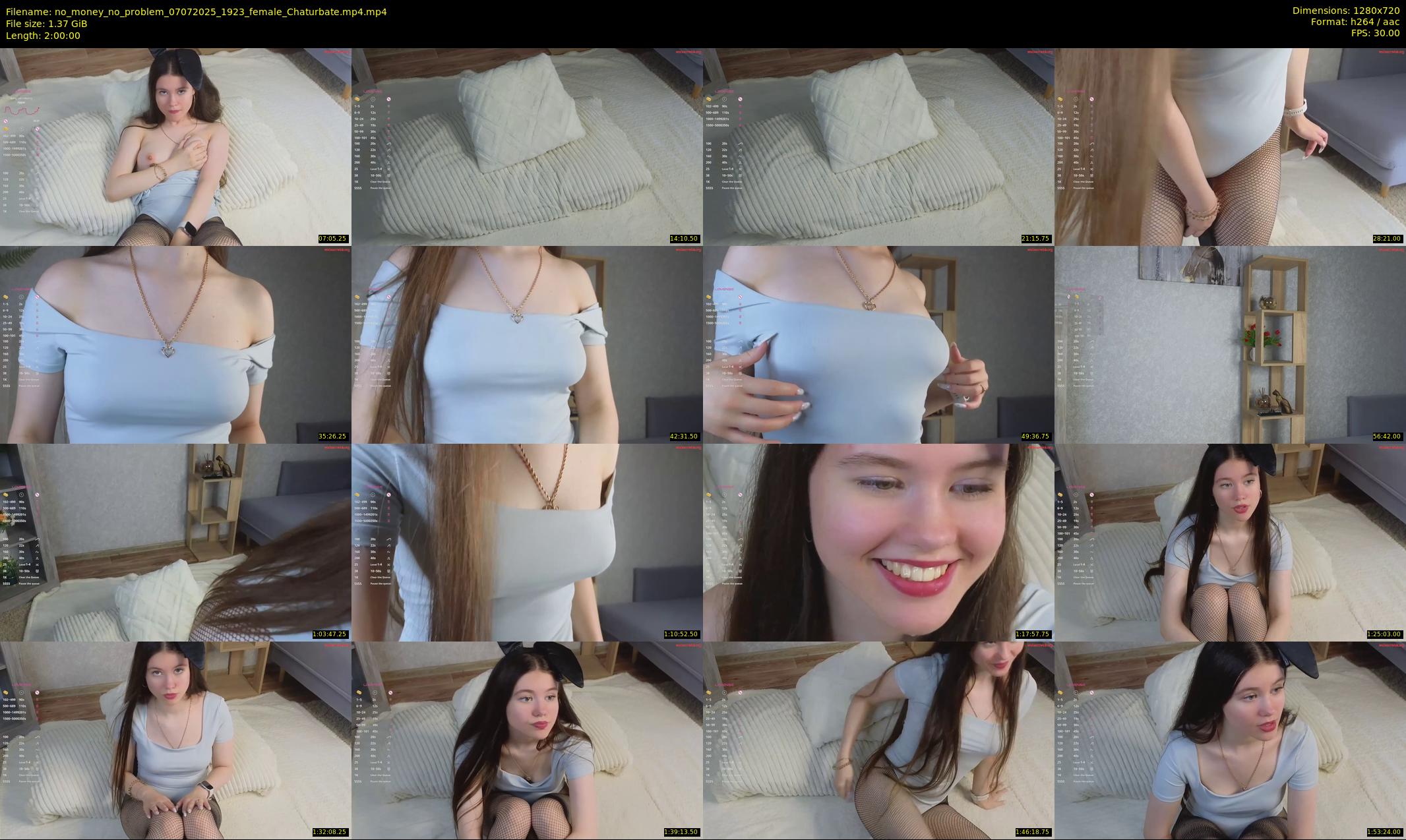 no_money_no_problem — 120 minute Chaturbate female cam show recording, 720p, Jul 7, 2025