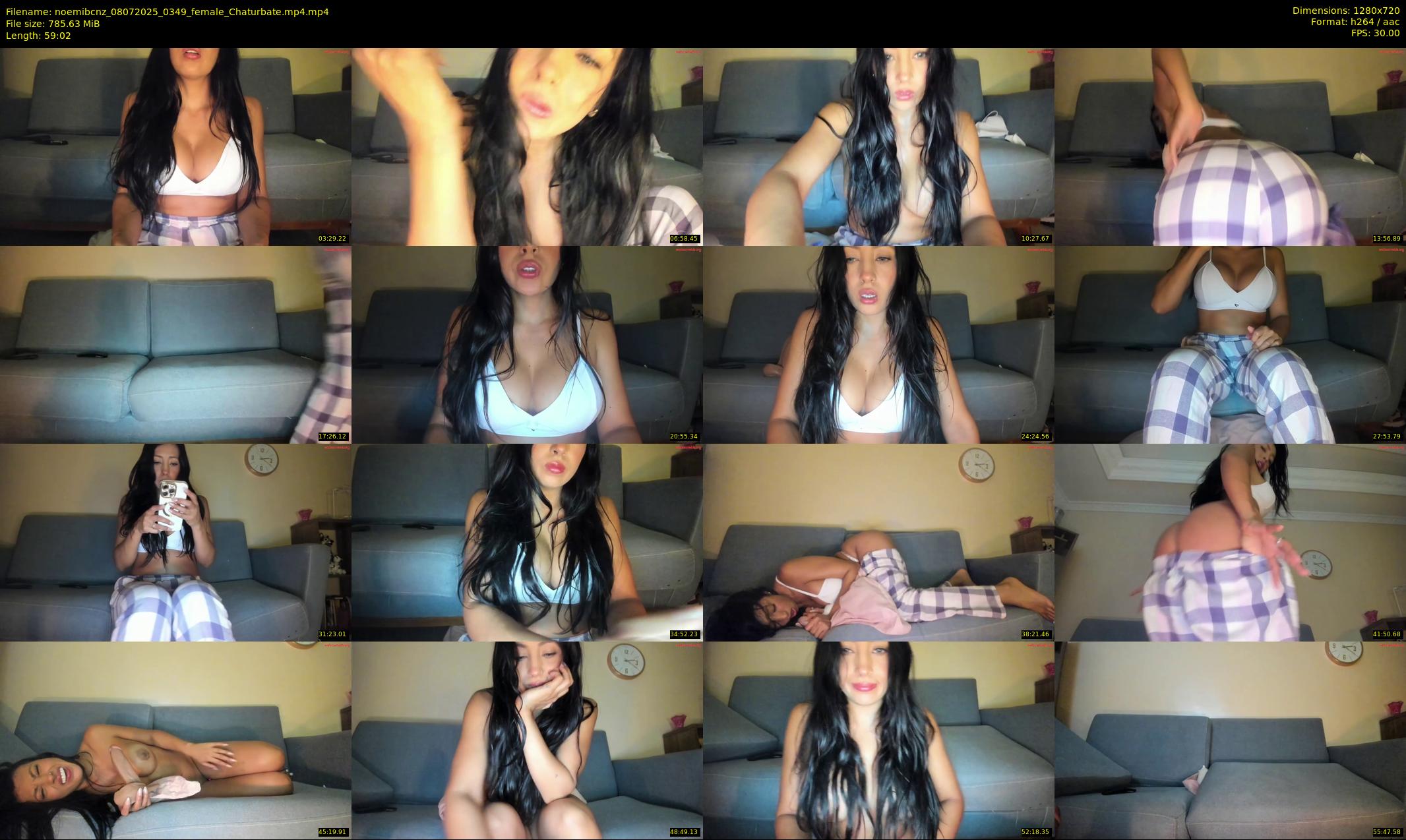 noemibcnz — 60 minute Chaturbate couple cam show recording, 720p, Jul 8, 2025