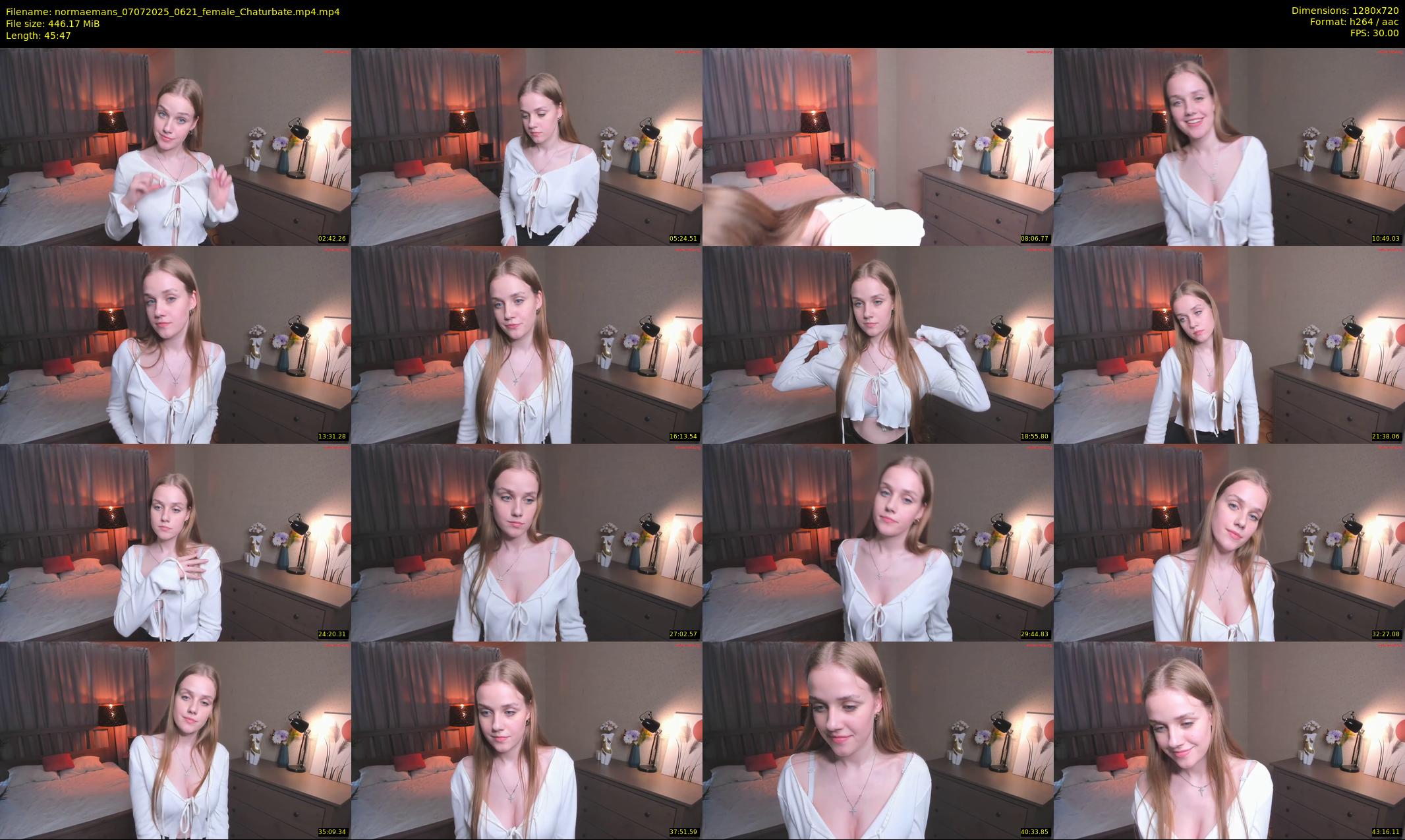 normaemans — 46 minute Chaturbate female cam show recording, 720p, Jul 7, 2025