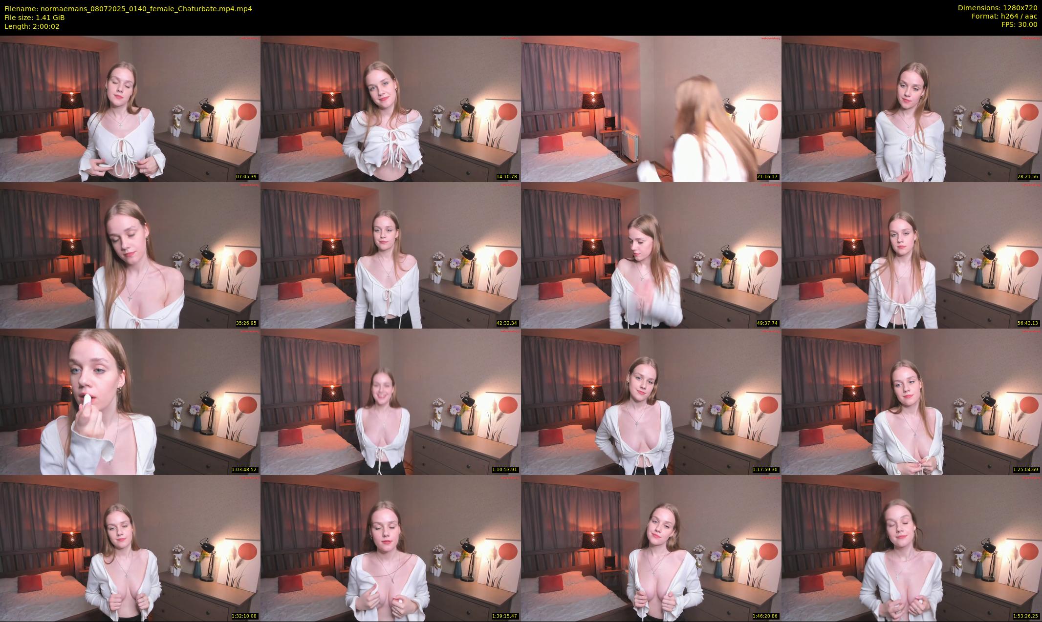 normaemans — 121 minute Chaturbate female cam show recording, 720p, Jul 8, 2025
