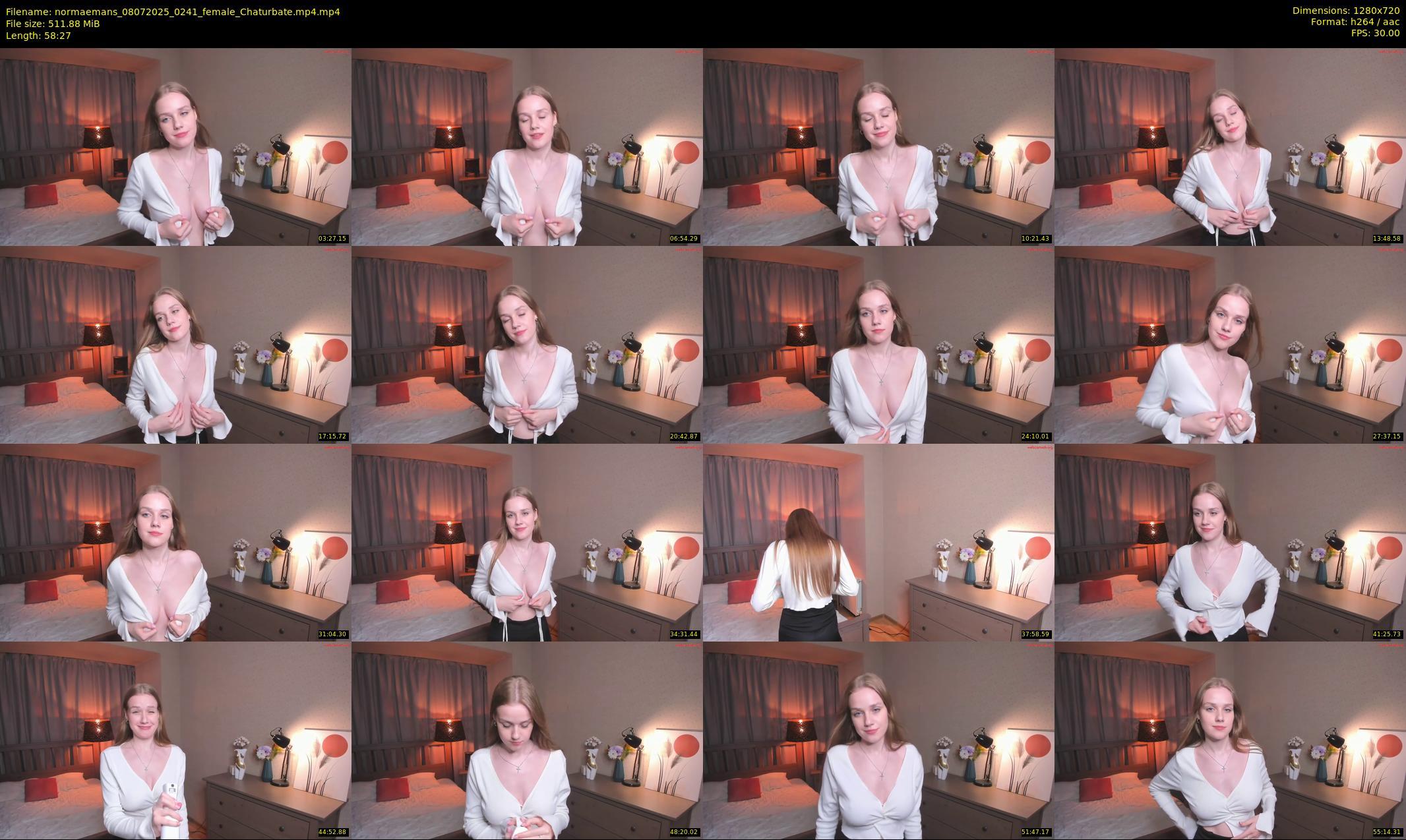 normaemans — 59 minute Chaturbate female cam show recording, 720p, Jul 8, 2025