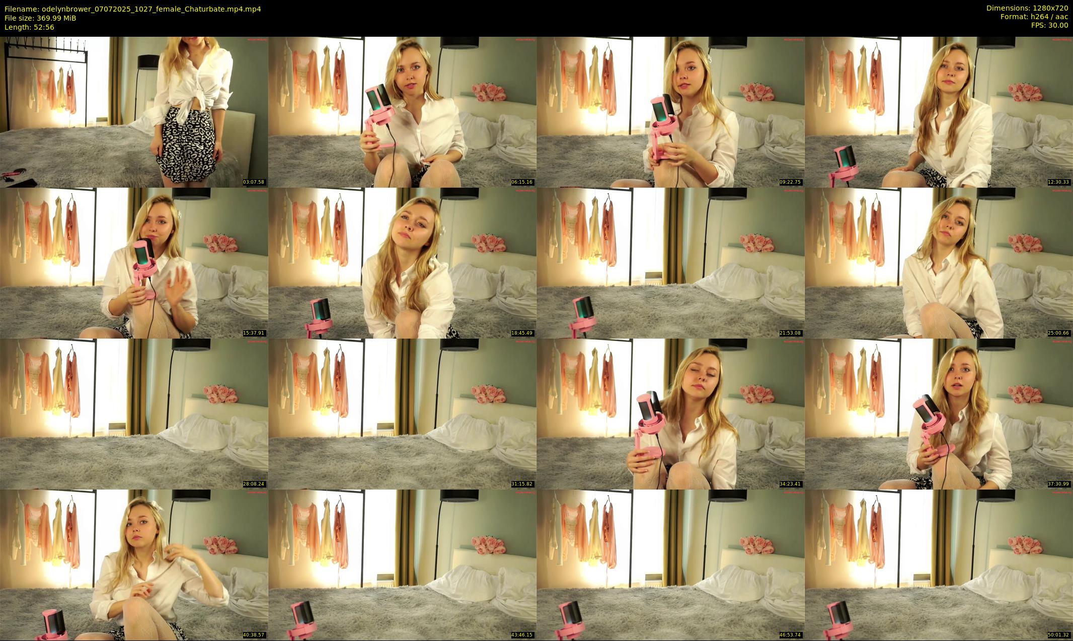 odelynbrower — 53 minute Chaturbate female cam show recording, 720p, Jul 7, 2025