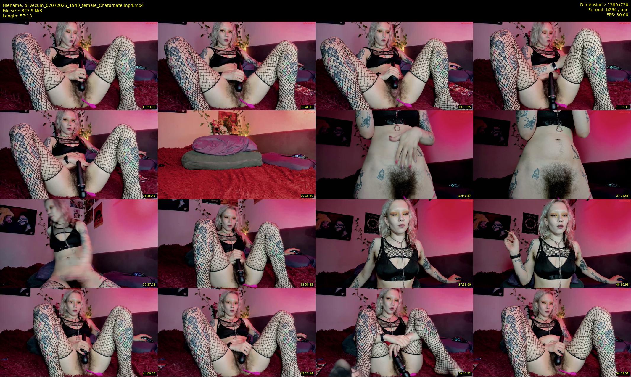 olivecum — 58 minute Chaturbate female cam show recording, 720p, Jul 7, 2025