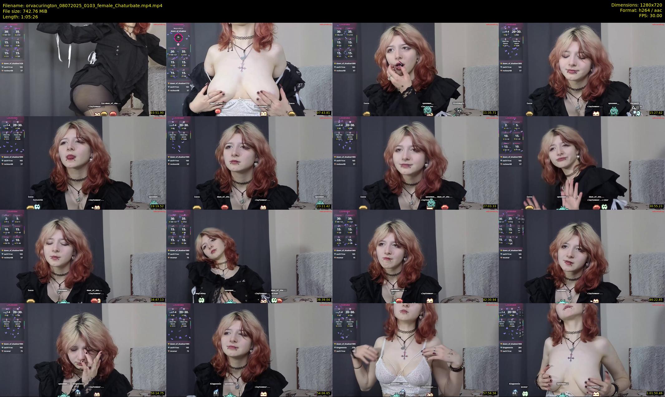 orvacurington — 66 minute Chaturbate female cam show recording, 720p, Jul 8, 2025