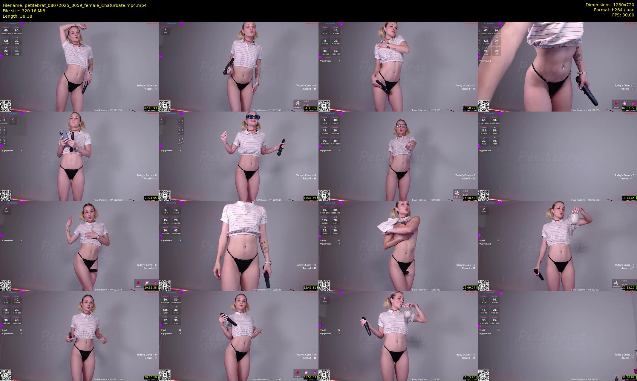 petitebrat — 39 minute Chaturbate female cam show recording, 720p, Jul 8, 2025