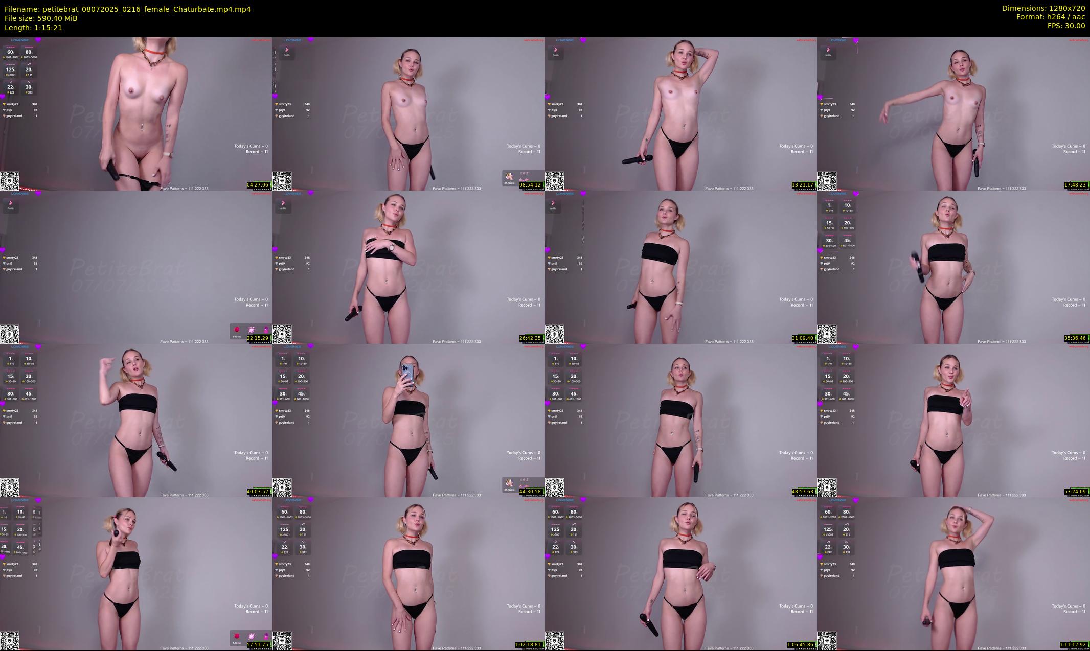 petitebrat — 76 minute Chaturbate female cam show recording, 720p, Jul 8, 2025
