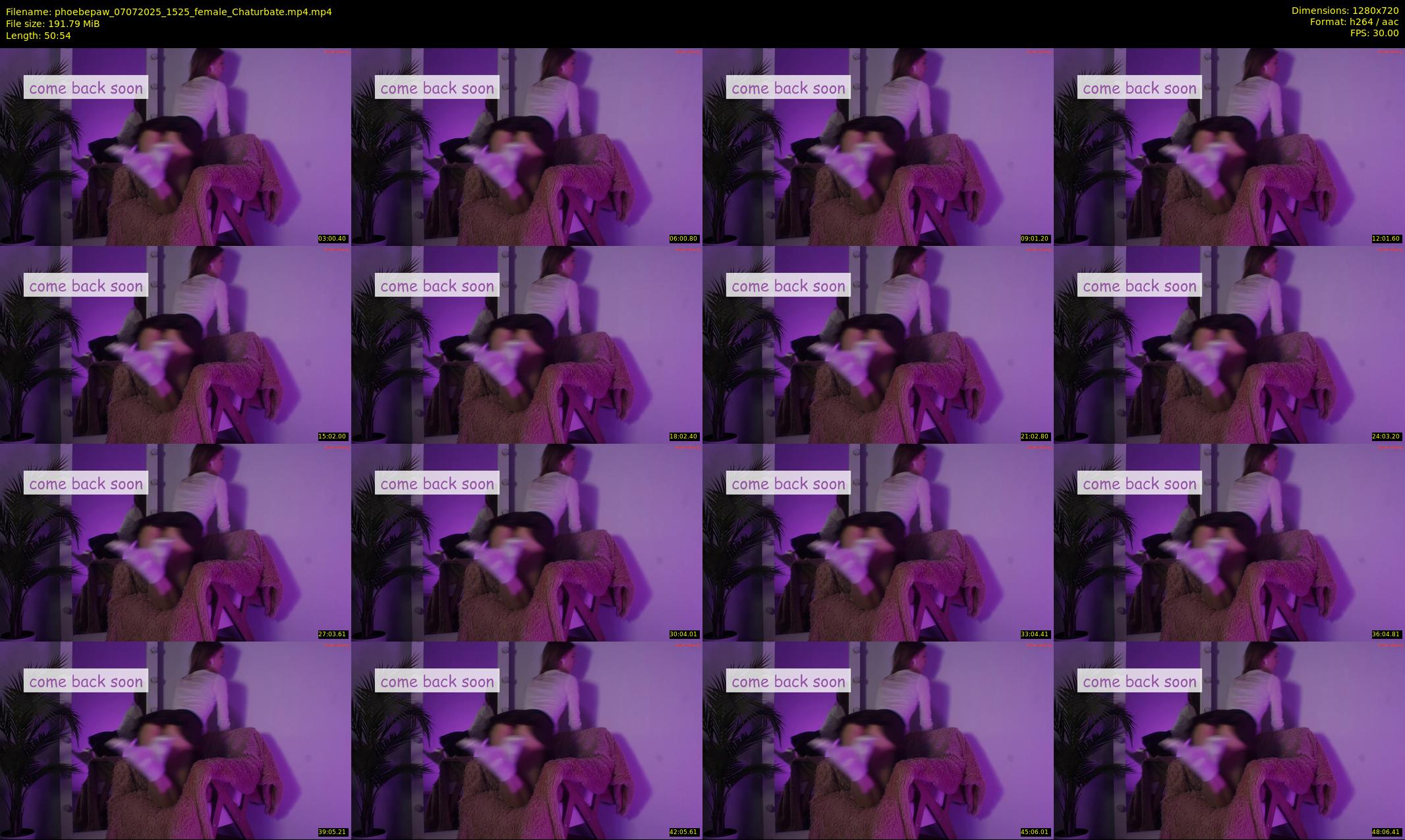 phoebepaw — 51 minute Chaturbate female cam show recording, 720p, Jul 7, 2025