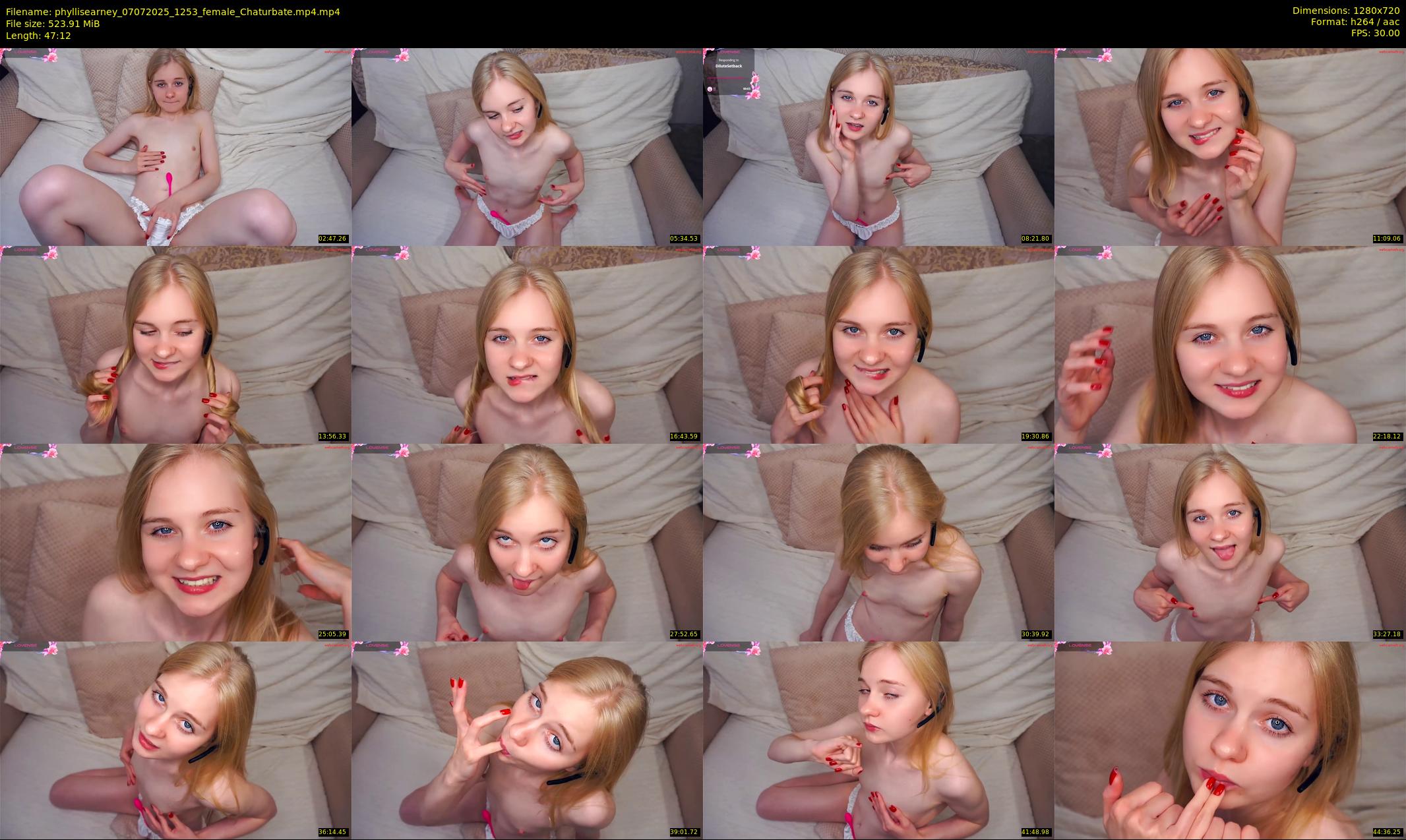 phyllisearney — 48 minute Chaturbate female cam show recording, 720p, Jul 7, 2025