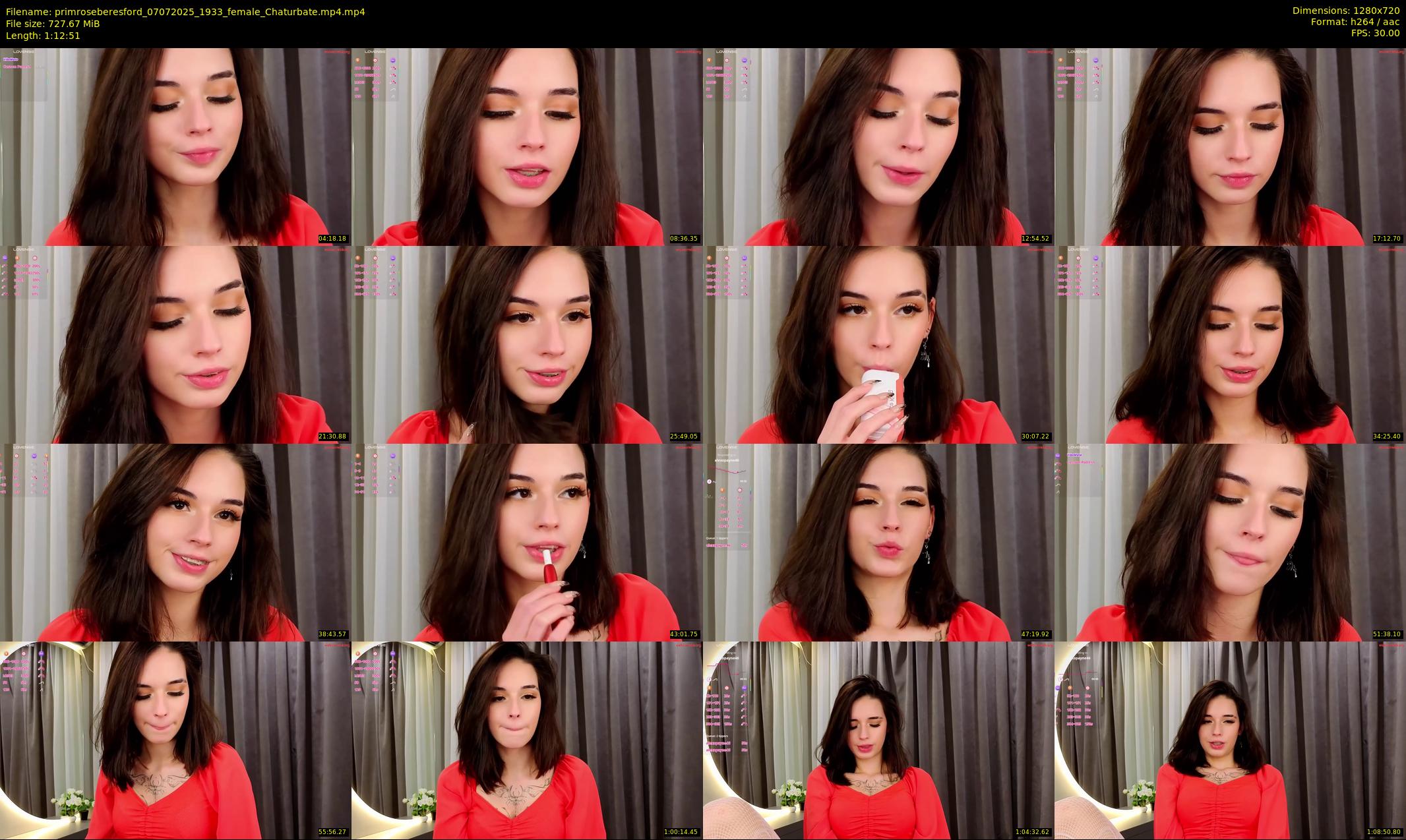 primroseberesford — 73 minute Chaturbate female cam show recording, 720p, Jul 7, 2025