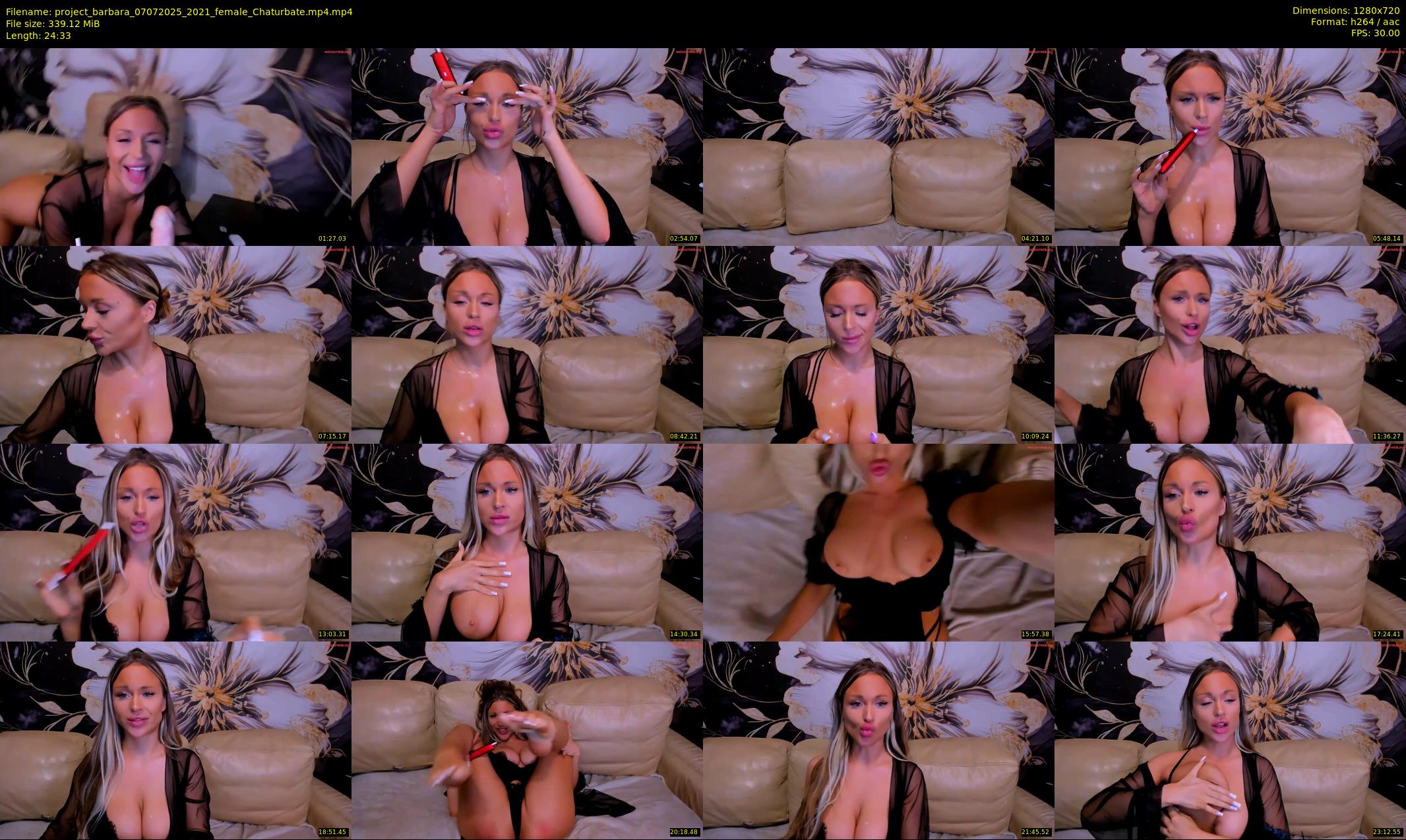 project_barbara — 25 minute Chaturbate female cam show recording, 720p, Jul 7, 2025