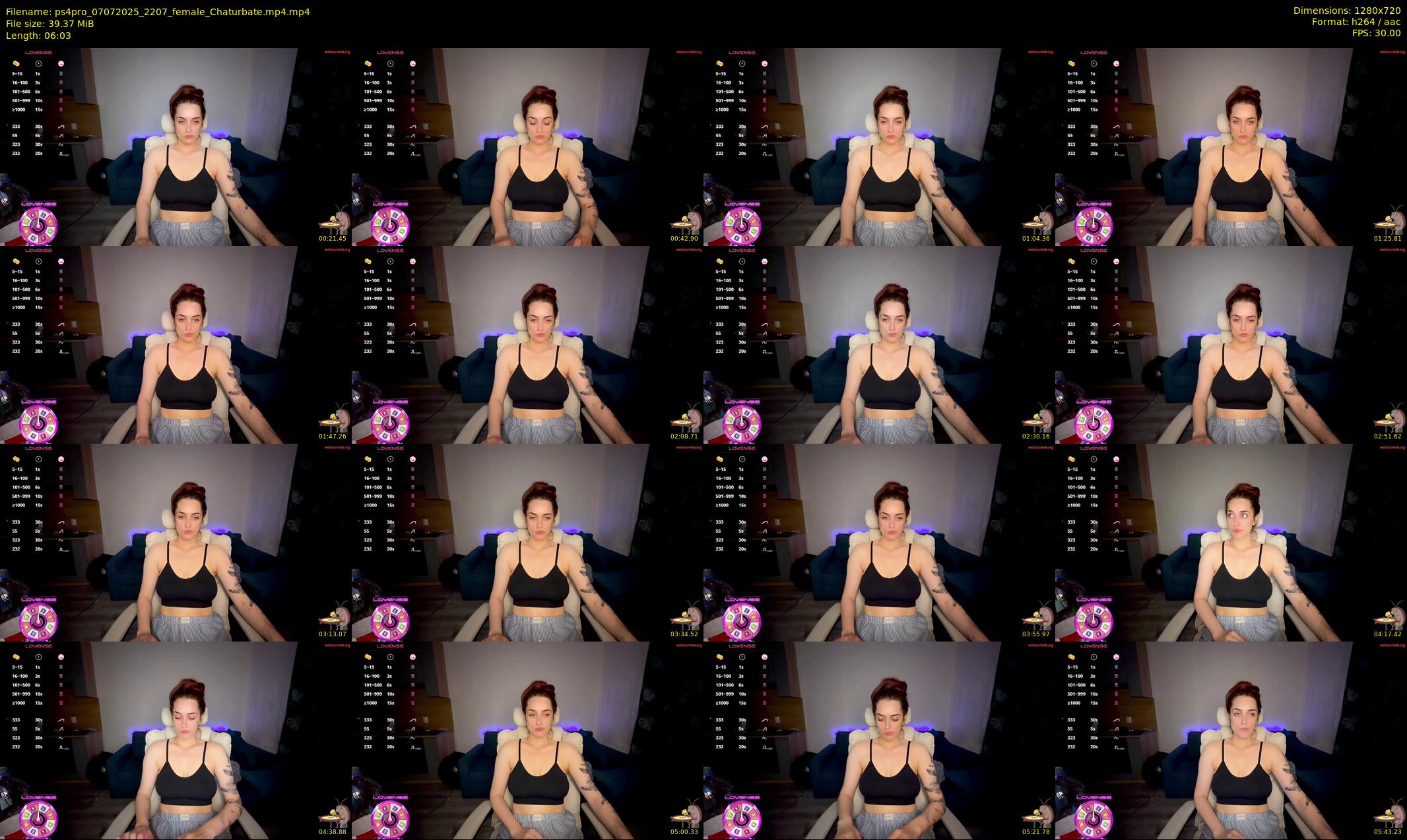 ps4pro — 7 minute Chaturbate female cam show recording, 720p, Jul 7, 2025
