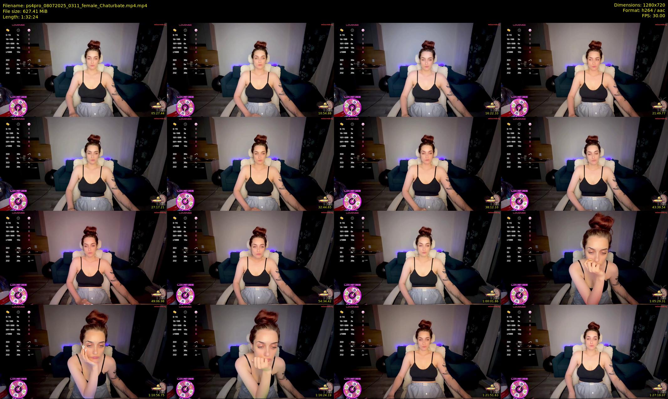 ps4pro — 93 minute Chaturbate female cam show recording, 720p, Jul 8, 2025