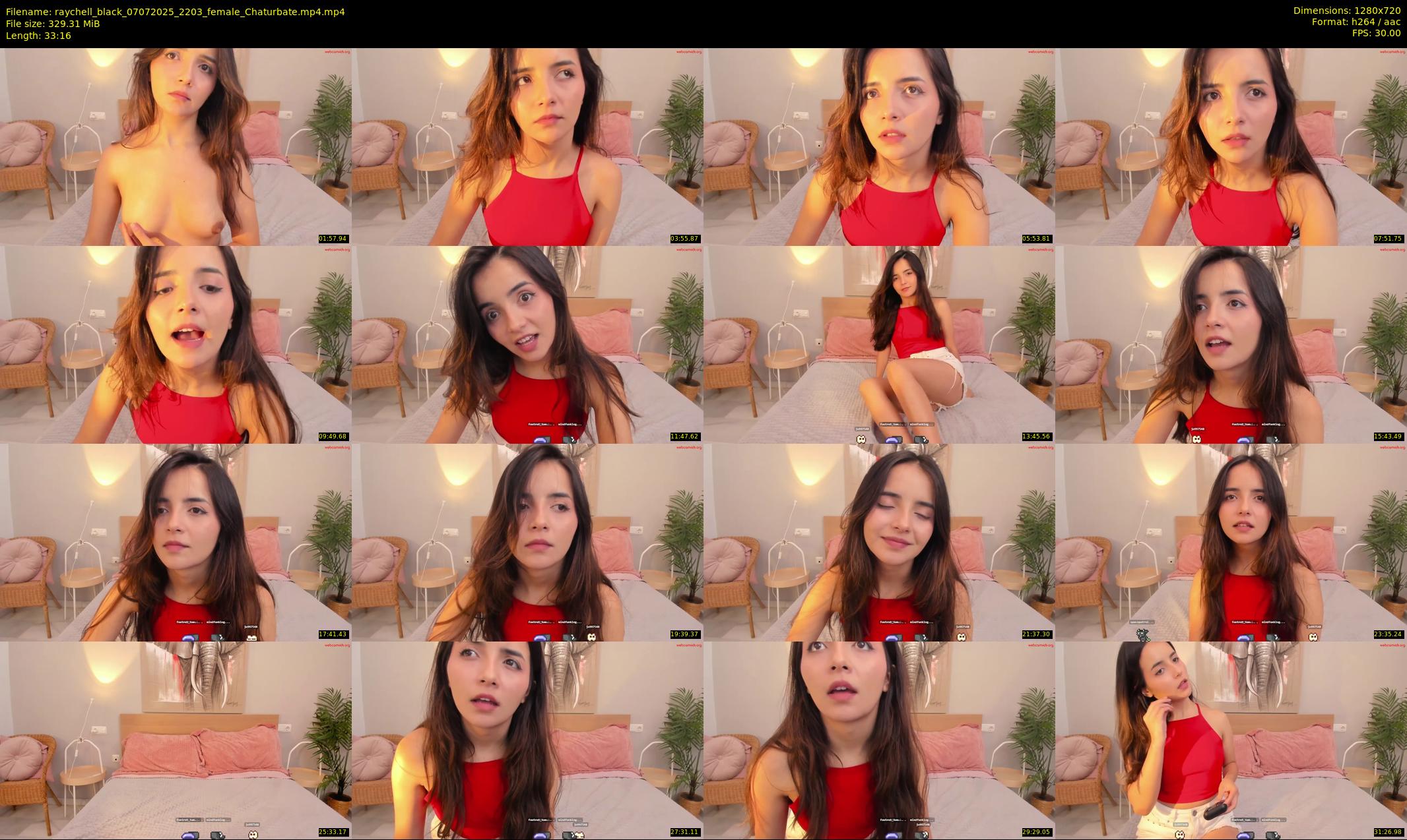 raychell_black — 34 minute Chaturbate female cam show recording, 720p, Jul 7, 2025