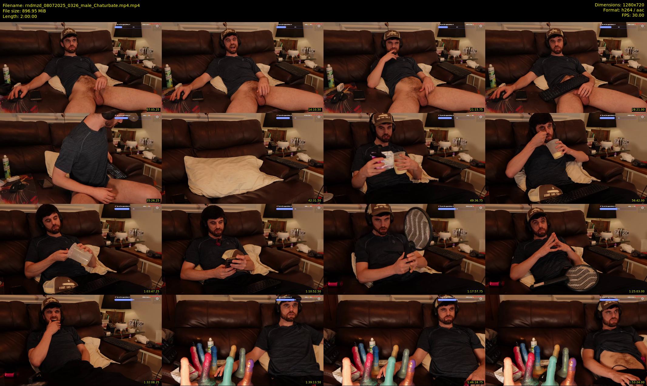 rndmzd — 120 minute Chaturbate male cam show recording, 720p, Jul 8, 2025