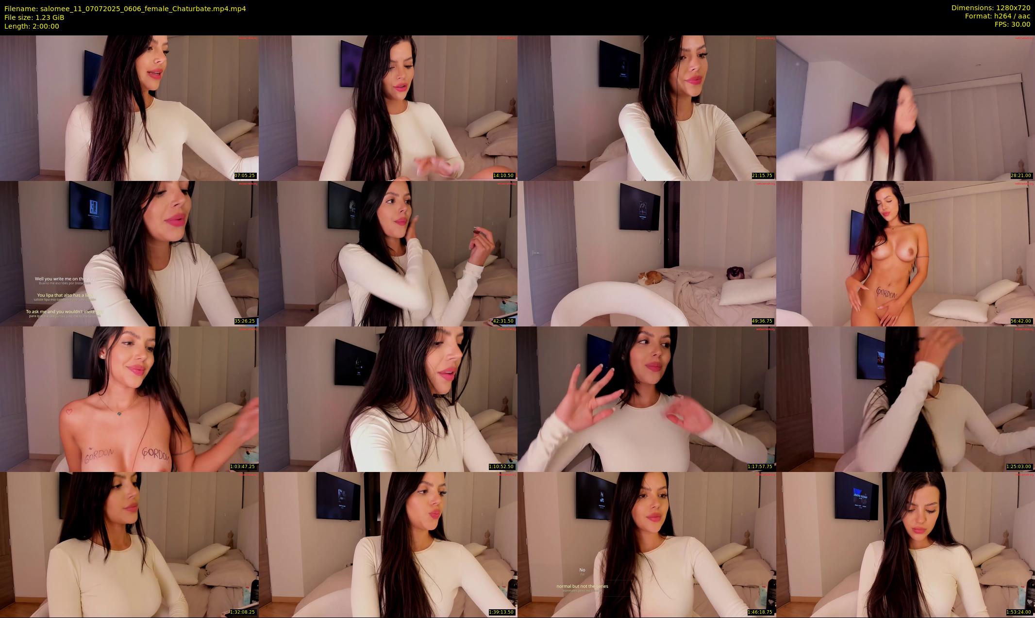 salomee_11 — 120 minute Chaturbate female cam show recording, 720p, Jul 7, 2025