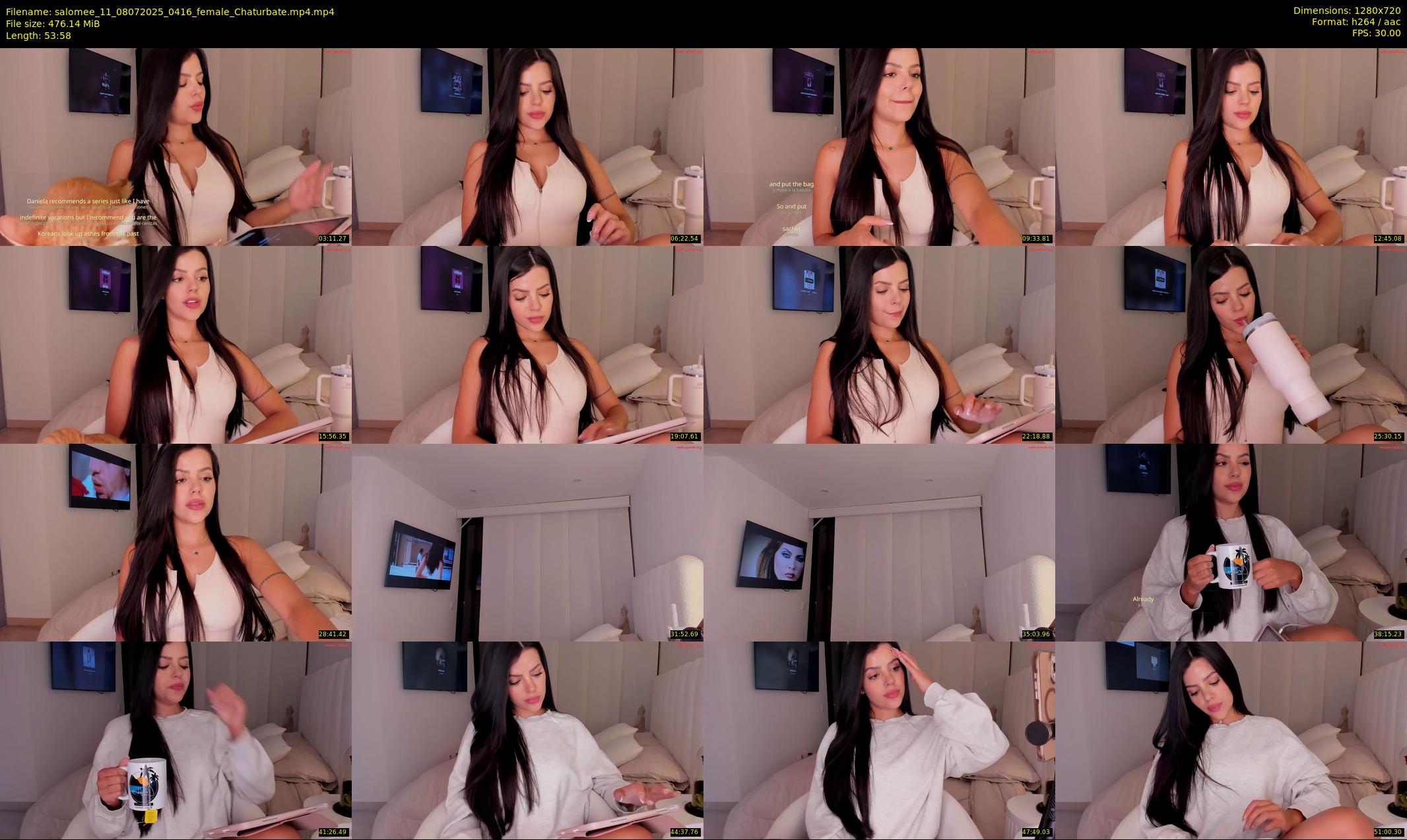 salomee_11 — 54 minute Chaturbate female cam show recording, 720p, Jul 8, 2025