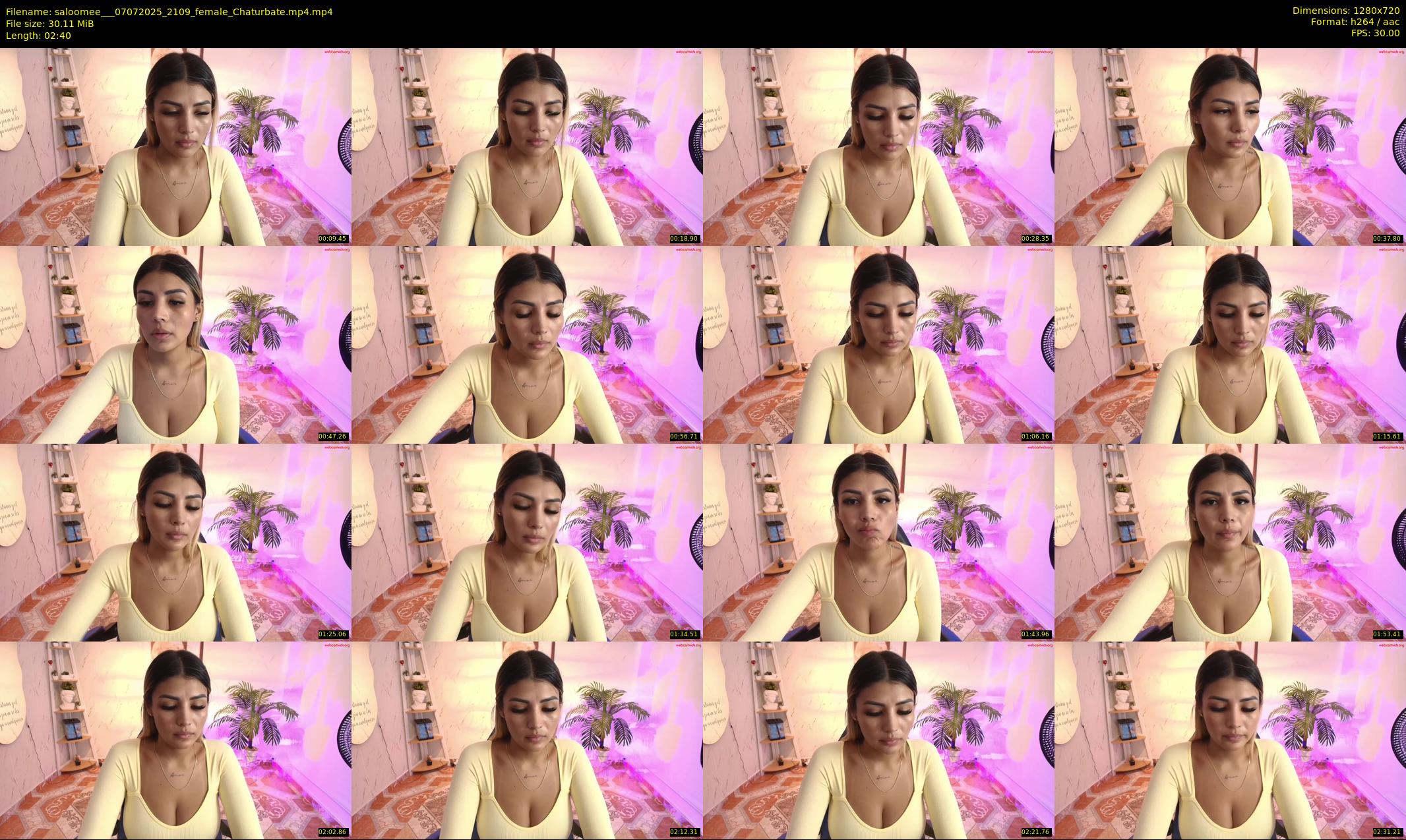 saloomee__ — 3 minute Chaturbate female cam show recording, 720p, Jul 7, 2025