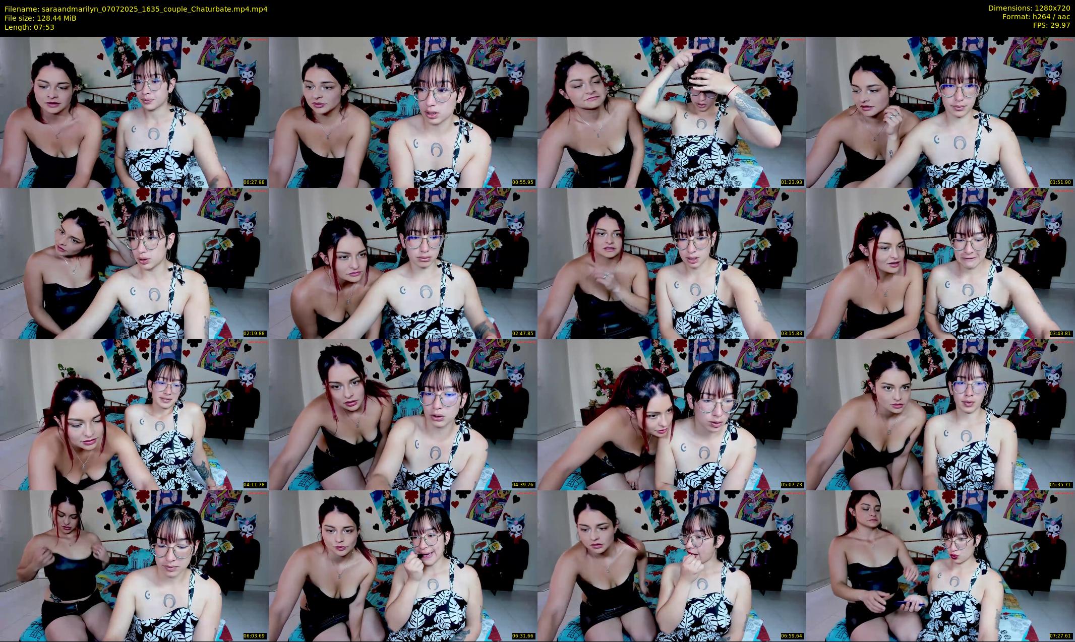 saraandmarilyn — 8 minute Chaturbate couple cam show recording, 720p, Jul 7, 2025