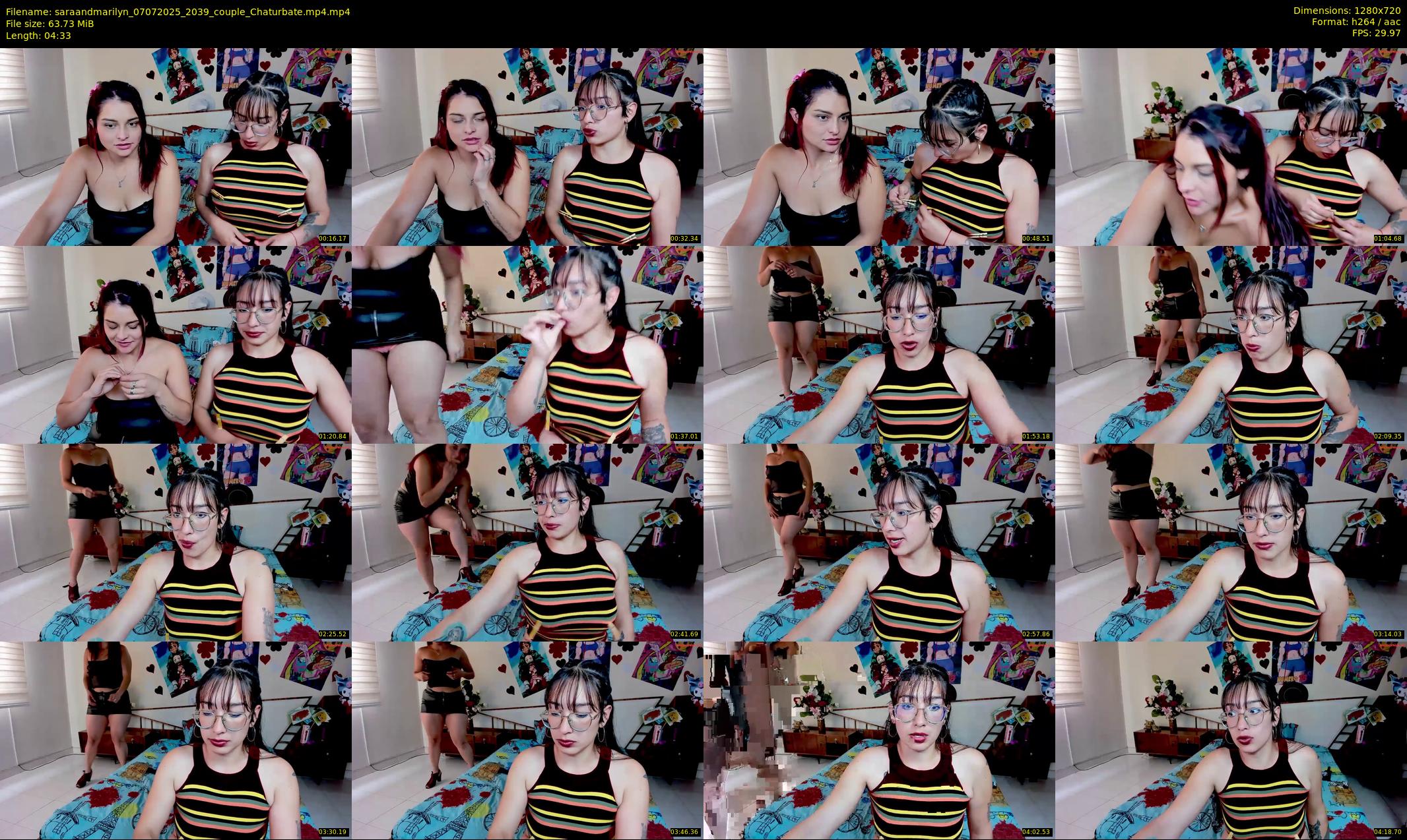 saraandmarilyn — 5 minute Chaturbate couple cam show recording, 720p, Jul 7, 2025