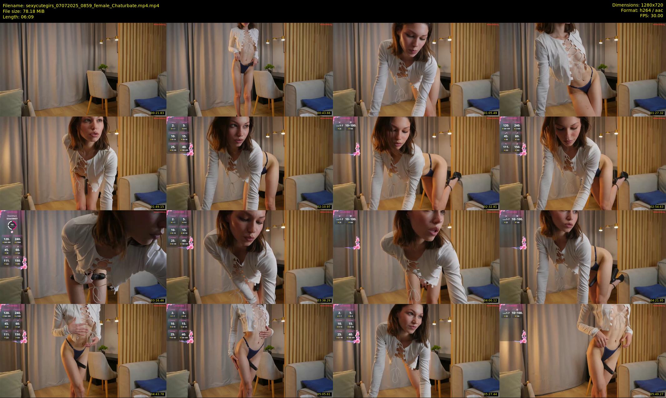 sexycutegirs — 7 minute Chaturbate female cam show recording, 720p, Jul 7, 2025