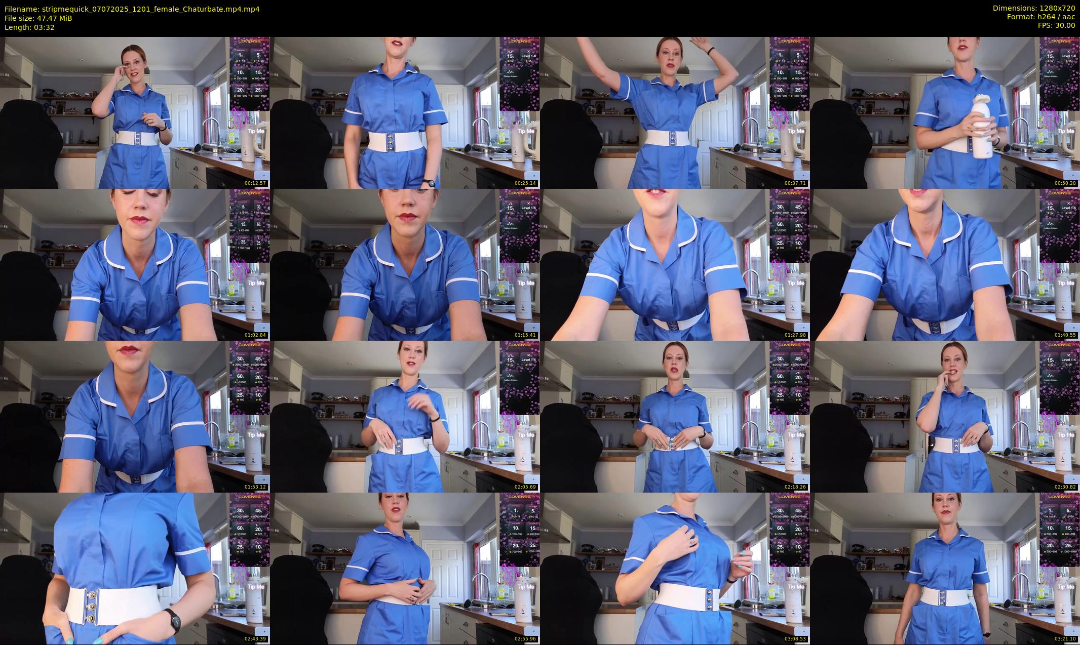 stripmequick — 4 minute Chaturbate female cam show recording, 720p, Jul 7, 2025