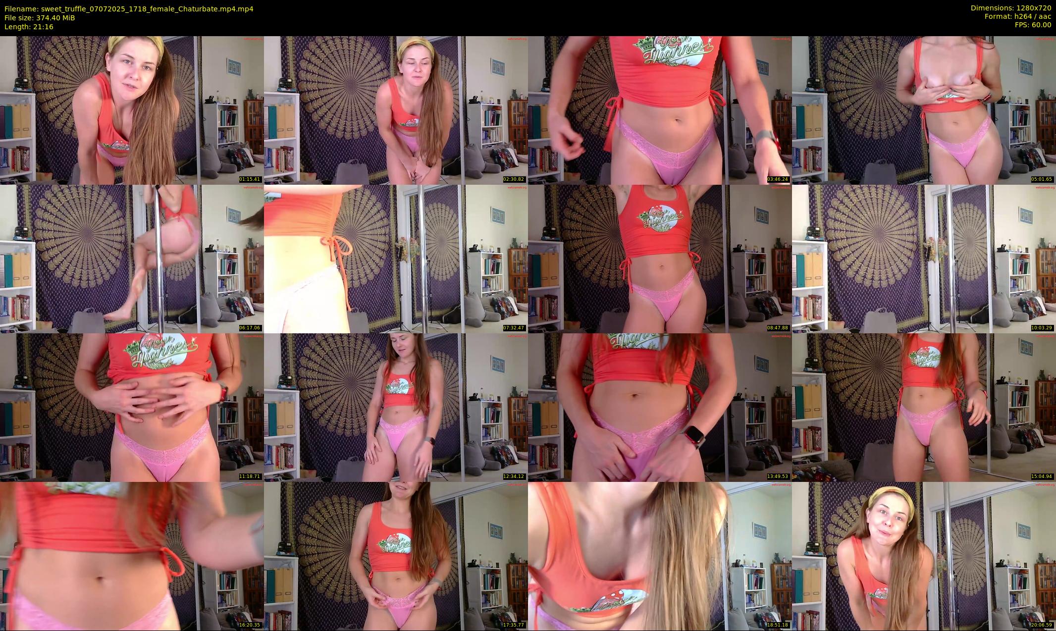 sweet_truffle — 22 minute Chaturbate female cam show recording, 720p, Jul 7, 2025